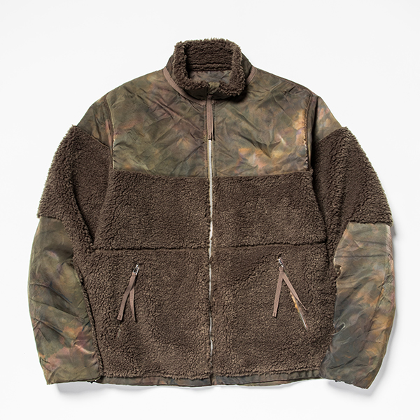 Dyed Camo Reversible Fleece/L3 Forest | meanswhile