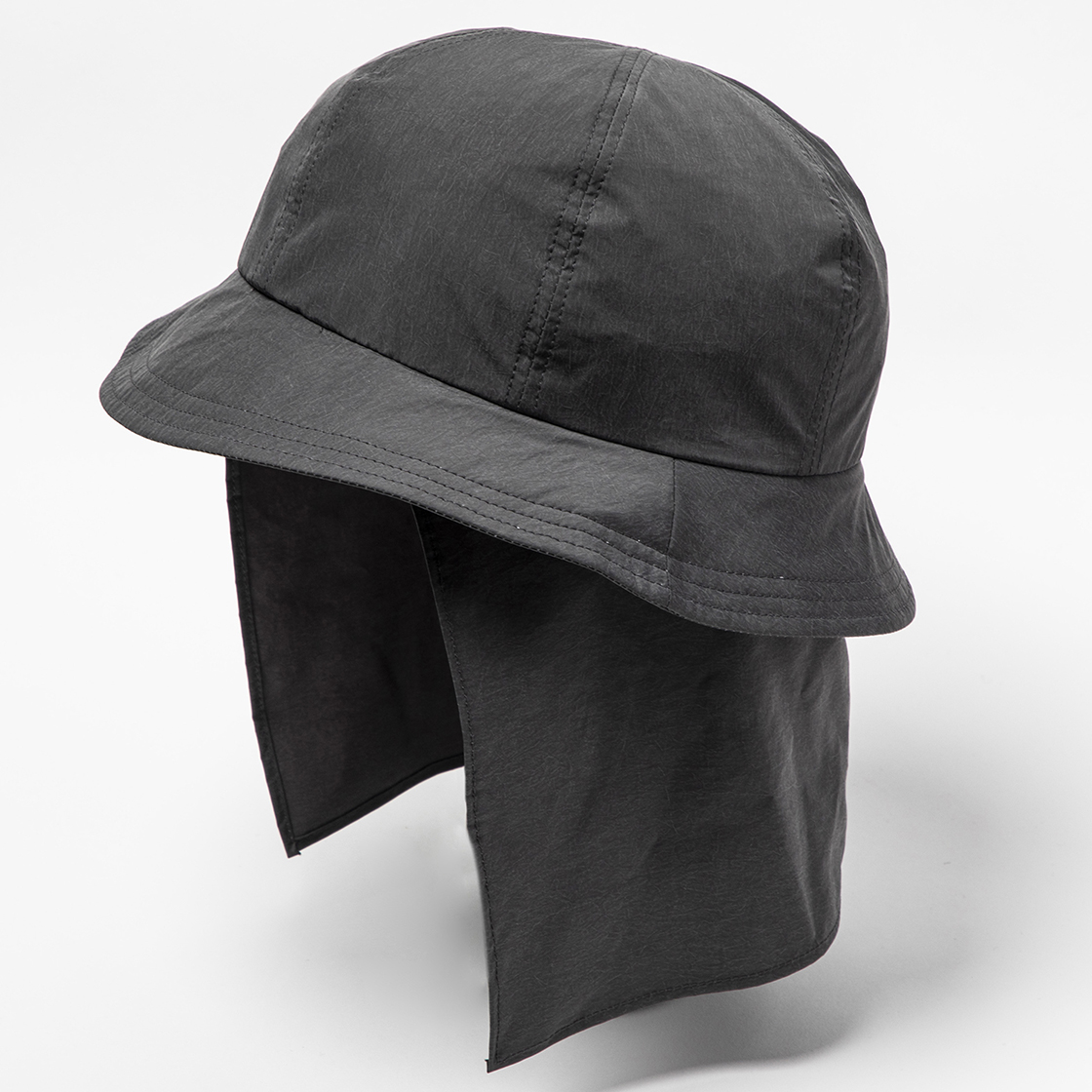 Nylon Shade Cover Hat Charcoal