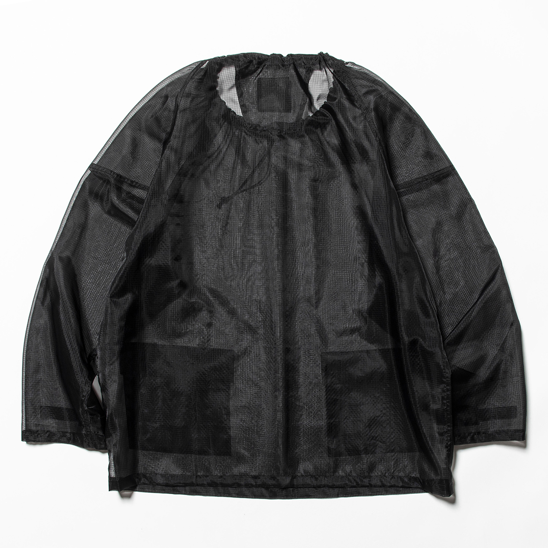 Rip Stop Mesh Pullover Off Black