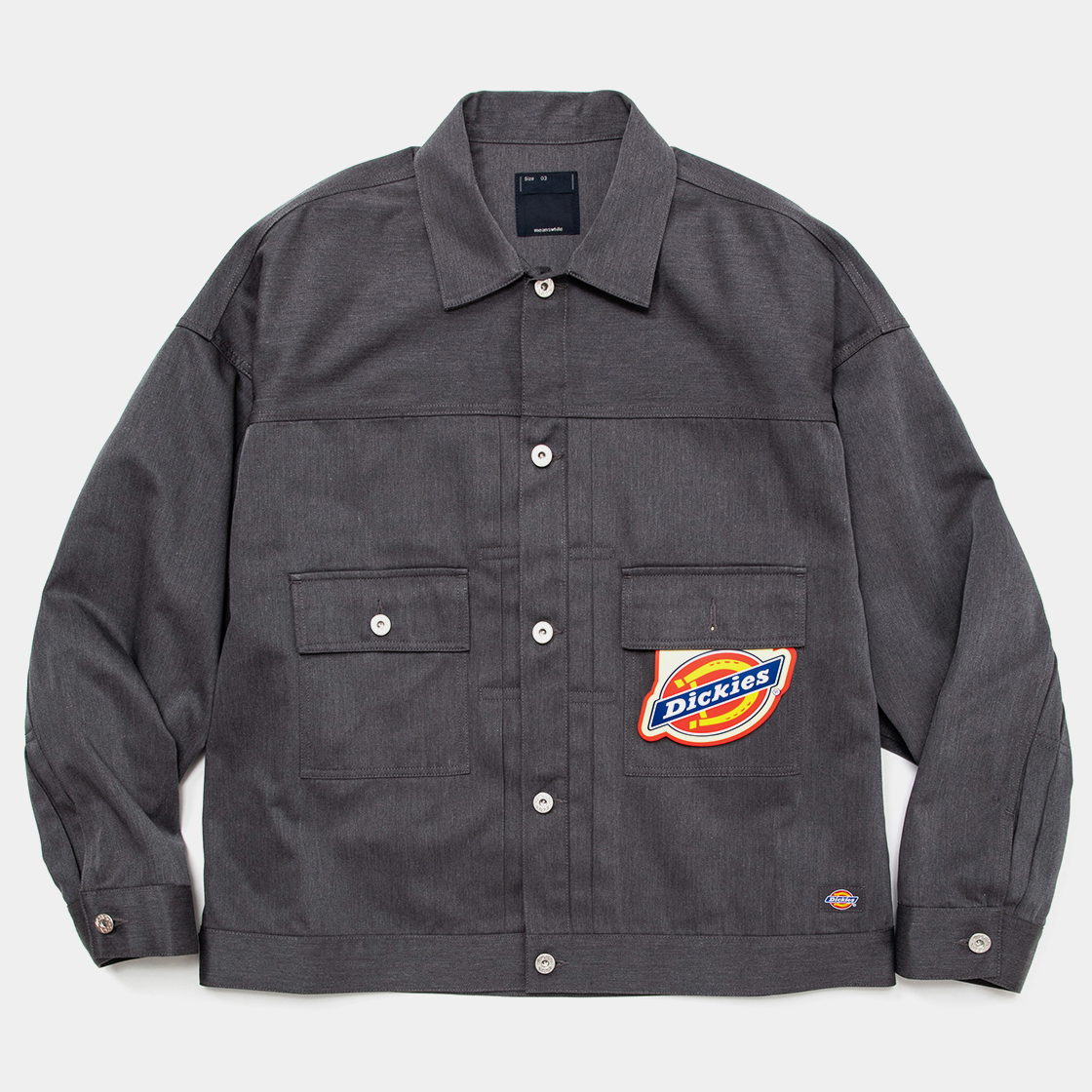 Pleated Sleeve Blouse×Dickies® / Charcoal