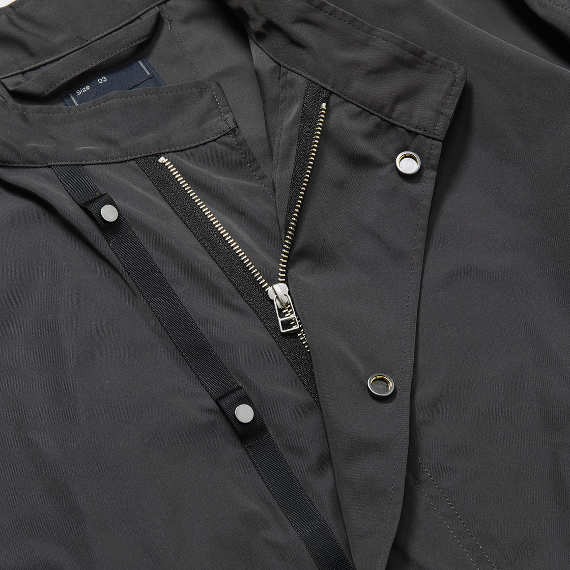 Memory Gabardine Field Parka / Charcoal | meanswhile
