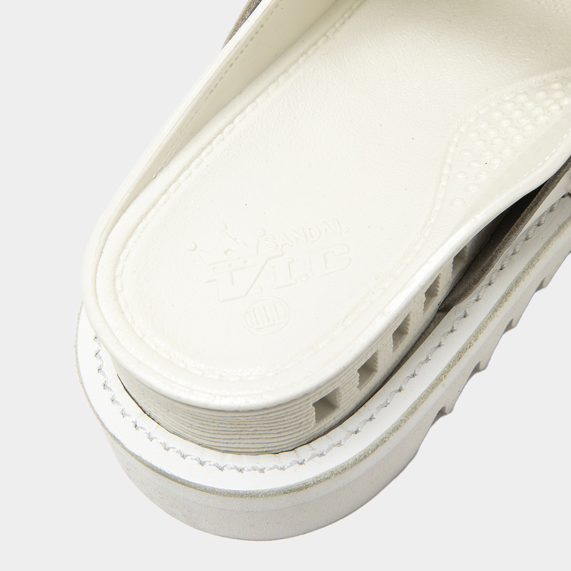 Overwrap Square Sandals Vibram® Sole / Off White