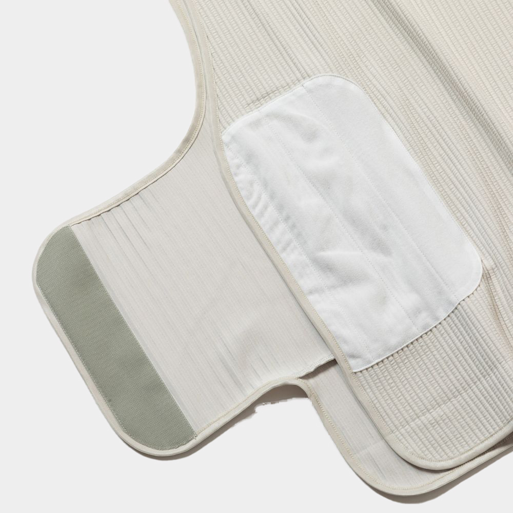 Uneven Fabric Conditioning Vest/Bone