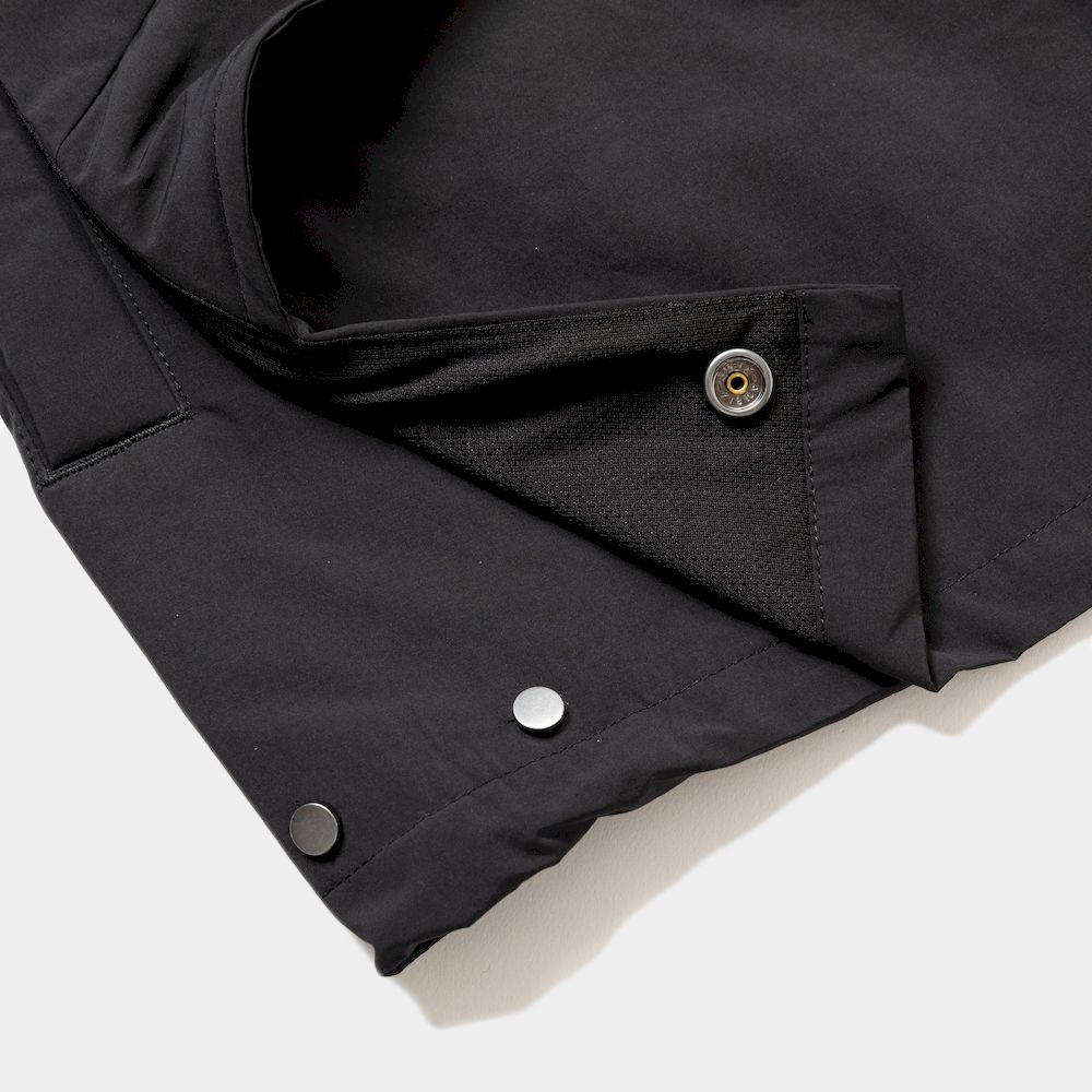 Side Slit Paper Touch Luggage Vest/Off Black