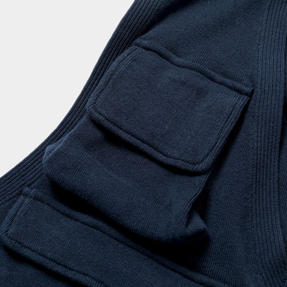 Cotton Knit Luggage Vest/Navy