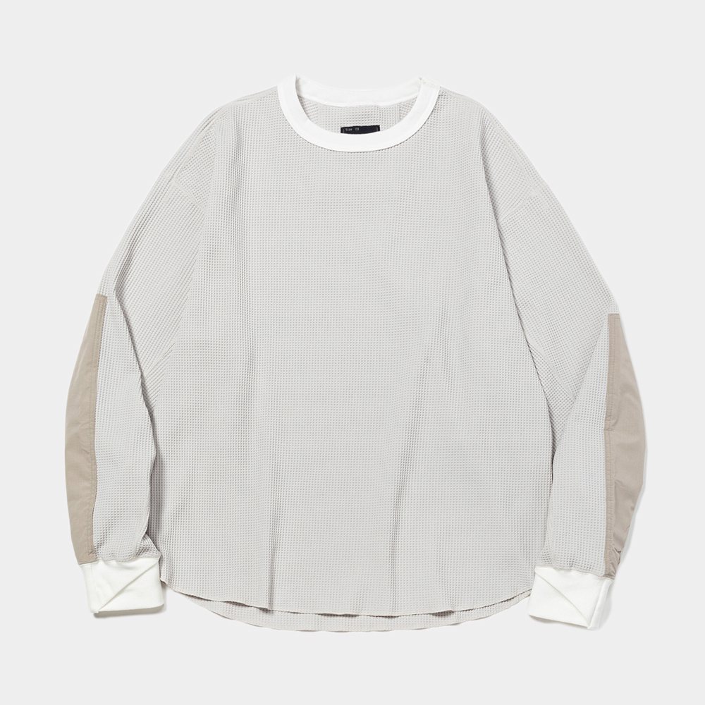SOLOTEX Waffle L/S Tee/Taupe
