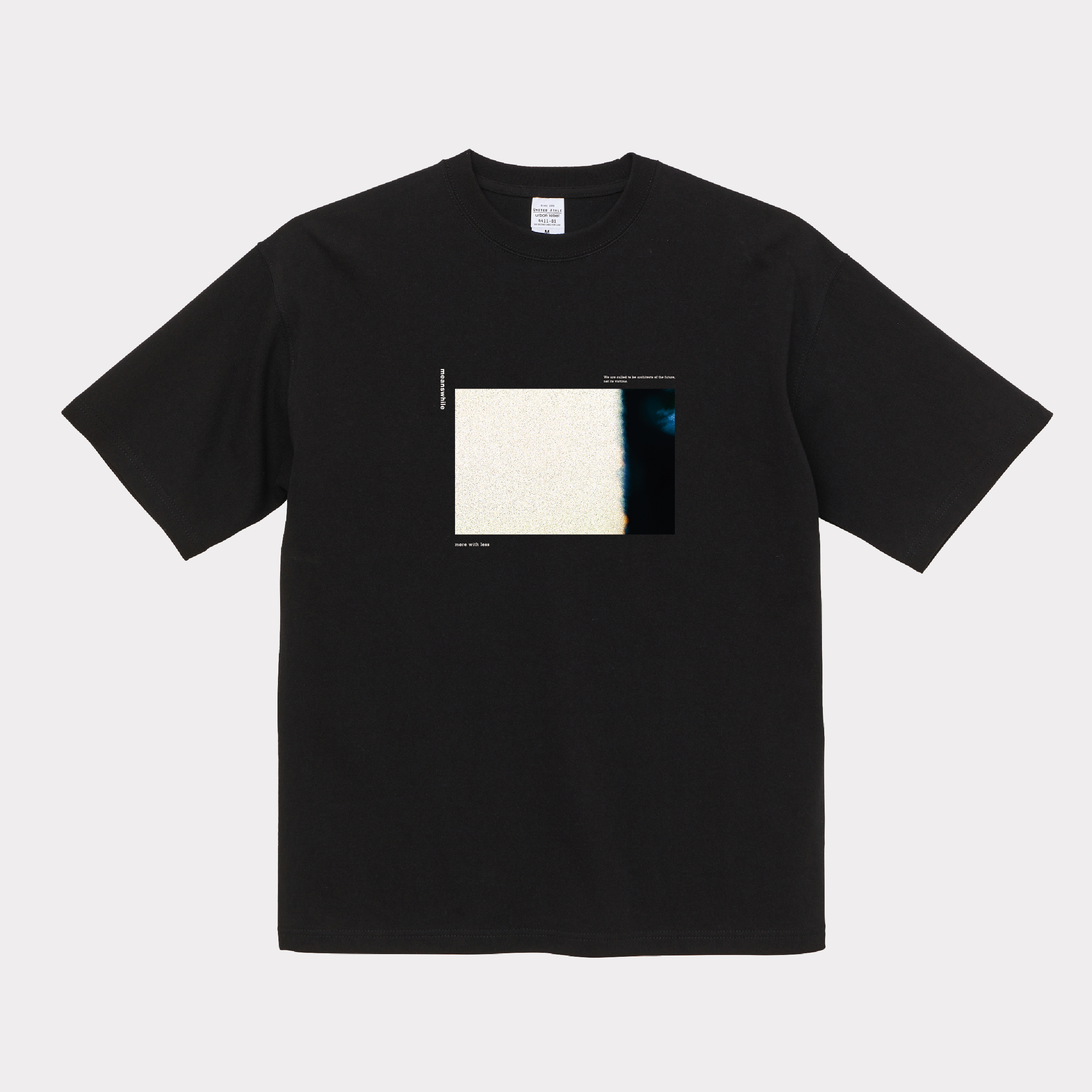 Abstract Photograph Tee/Off Black