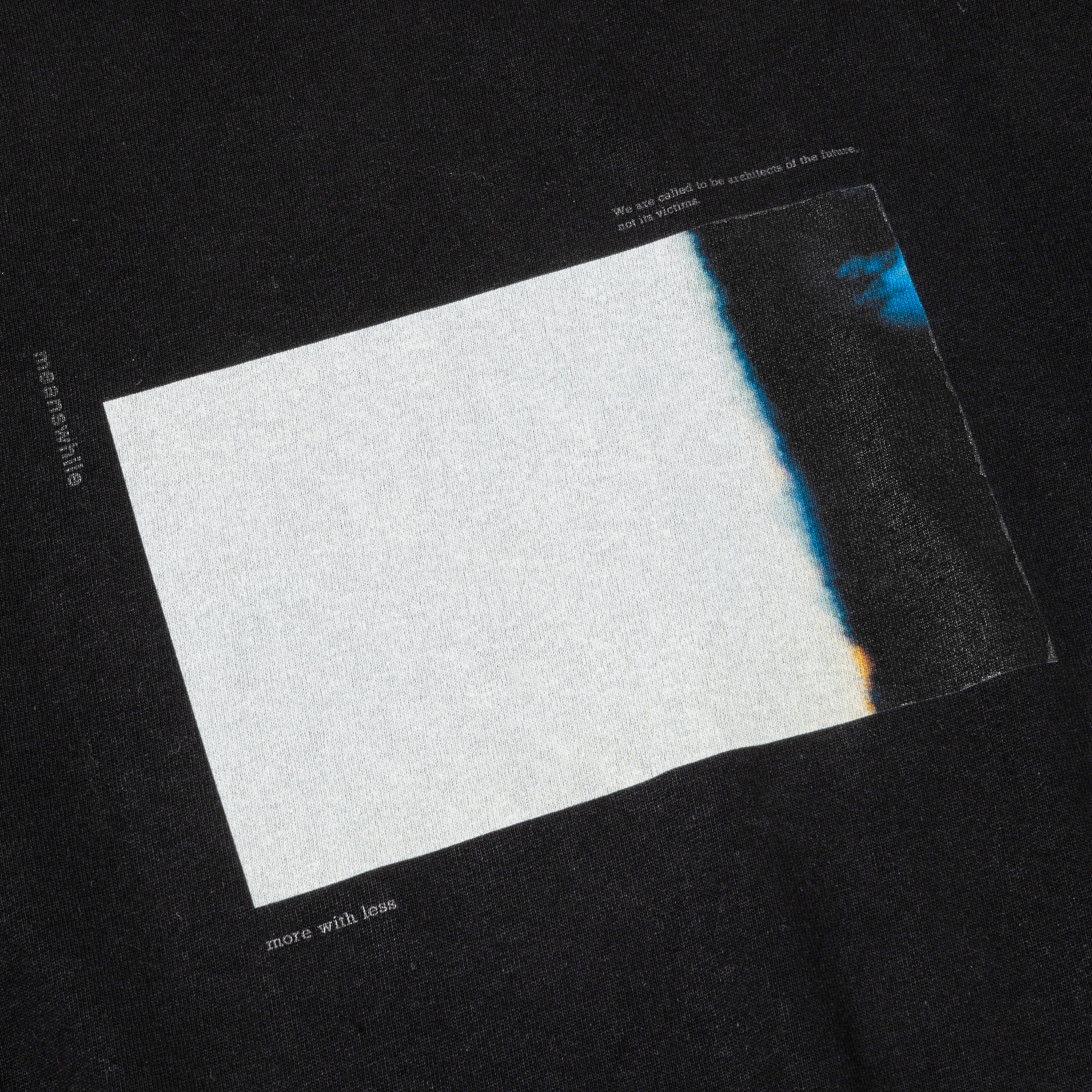 Abstract Photograph Tee/Off Black