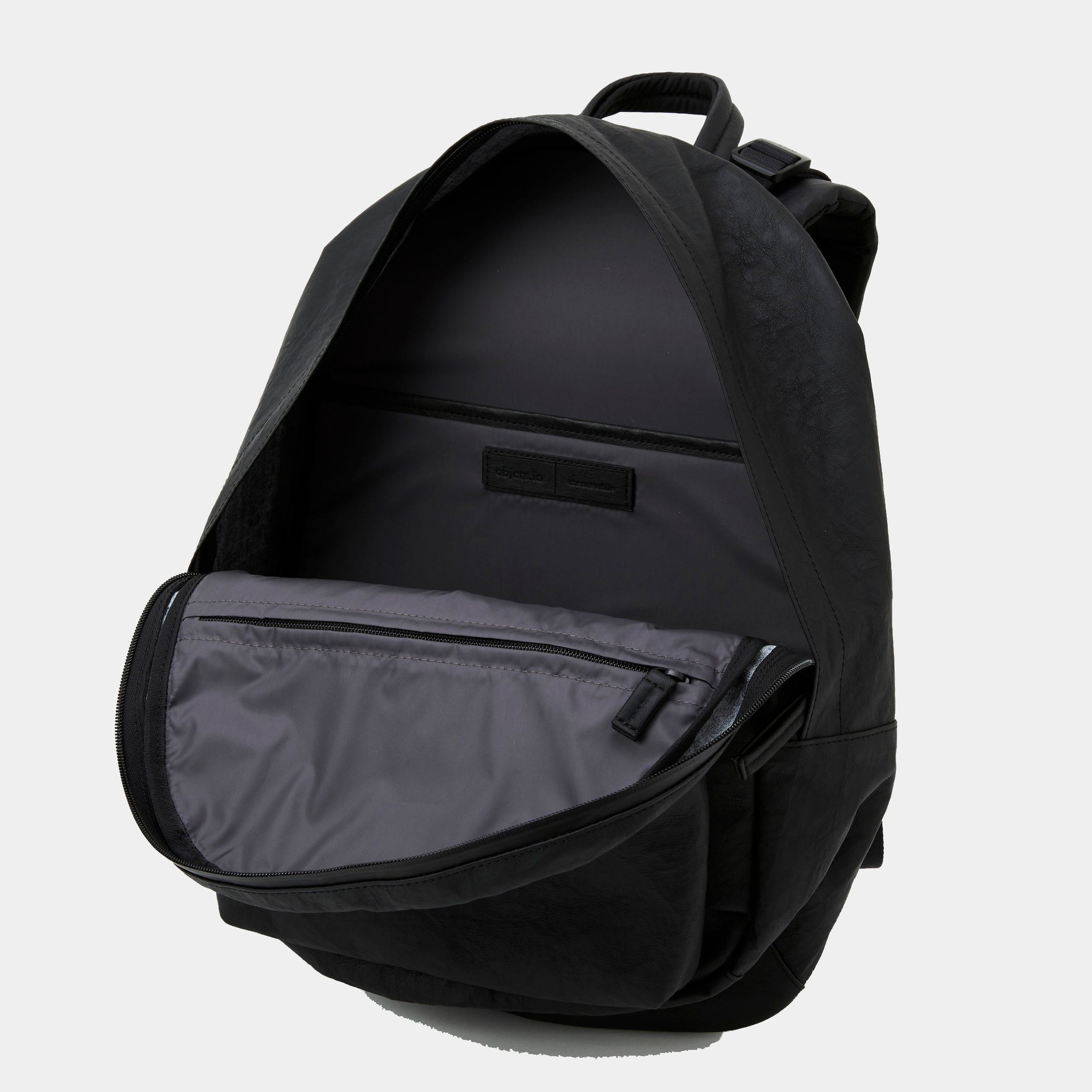 meanswhile × objcts.io Dyneema® Leather Daypack “Common”/Black