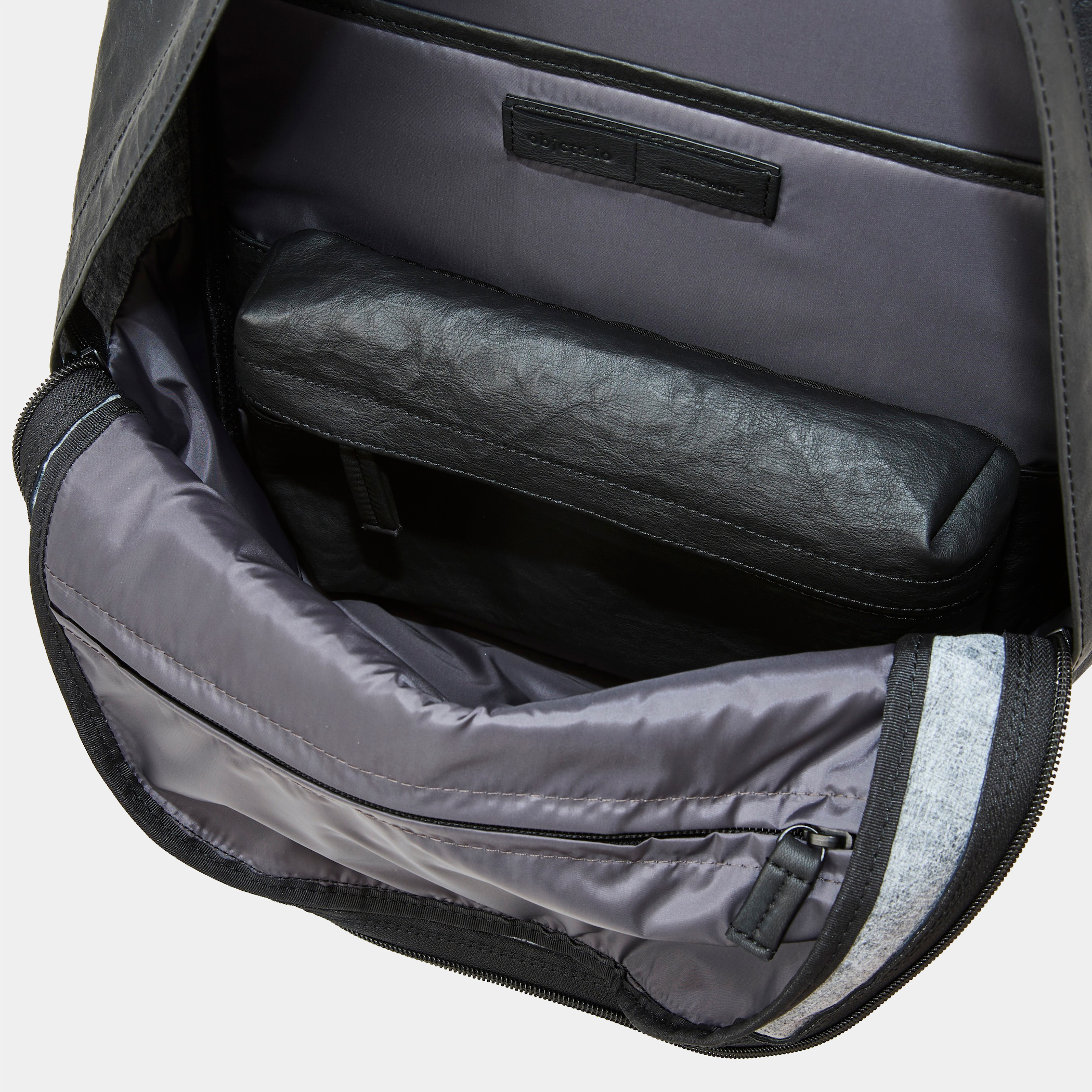 meanswhile × objcts.io Dyneema® Leather Daypack “Common”/Black