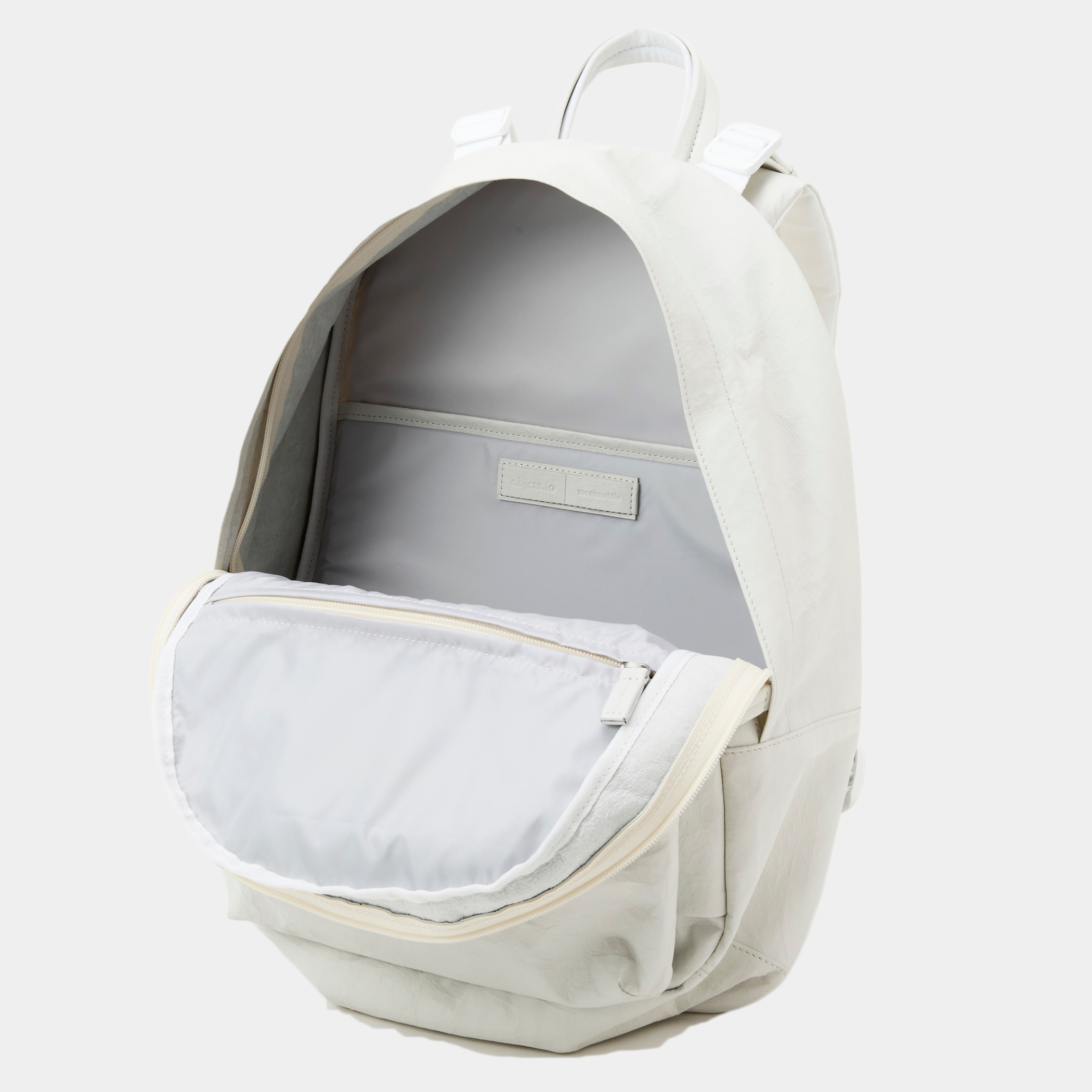 meanswhile × objcts.io Dyneema® Leather Daypack “Common”/Marshmallow