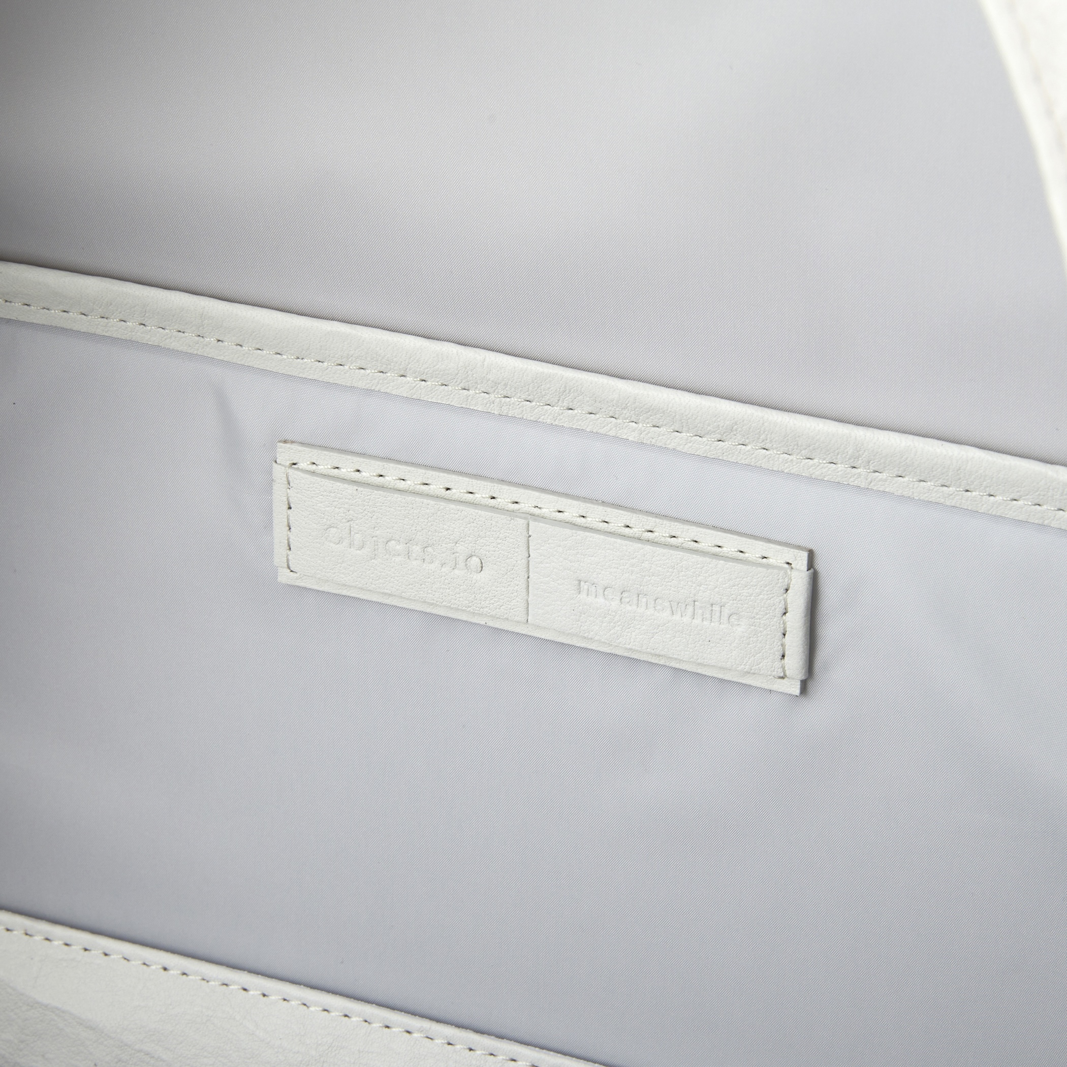 meanswhile × objcts.io Dyneema® Leather Daypack “Common”/Marshmallow