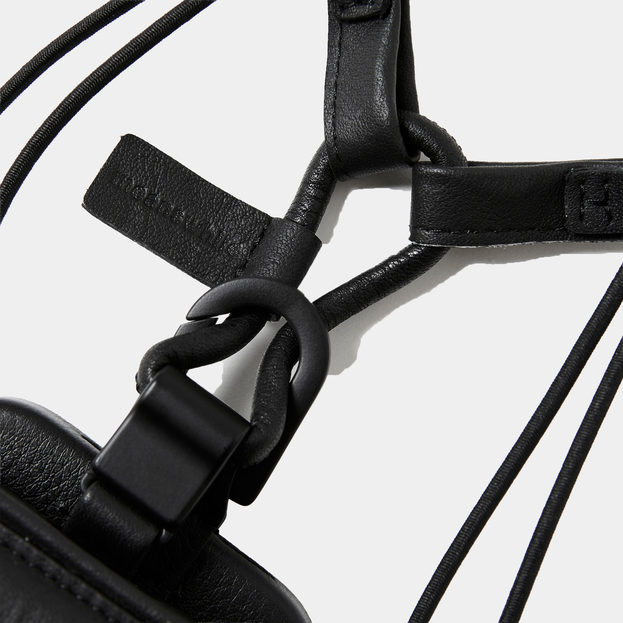 objcts.io × meanswhile Dyneema® Leather iPhone accessory Sholder Wallet/Black