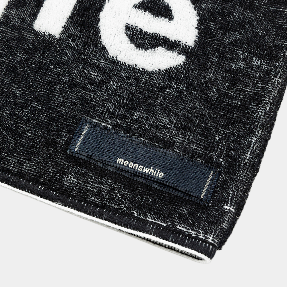 LOOP TOWEL/Black×White