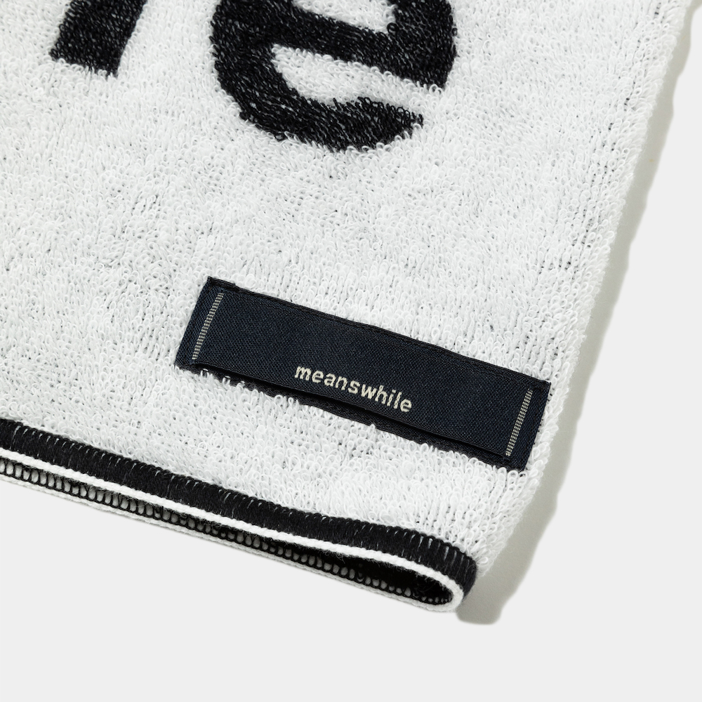 LOOP TOWEL/White×Black