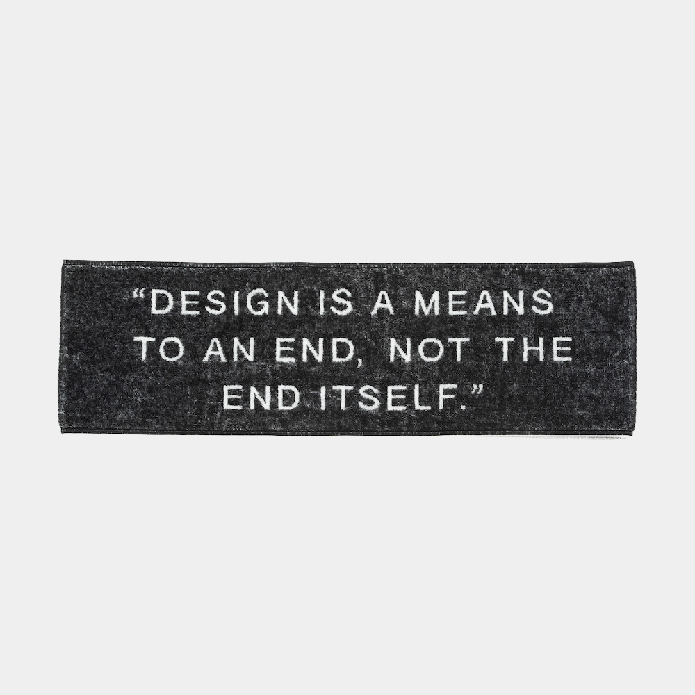 LOOP TOWEL/Black×White