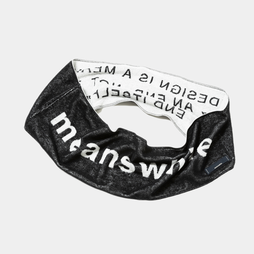 LOOP TOWEL/Black×White