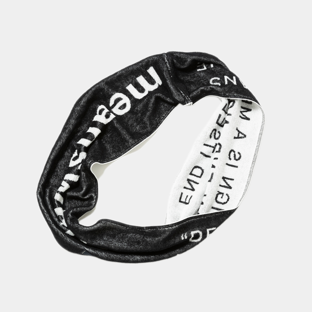 LOOP TOWEL/Black×White