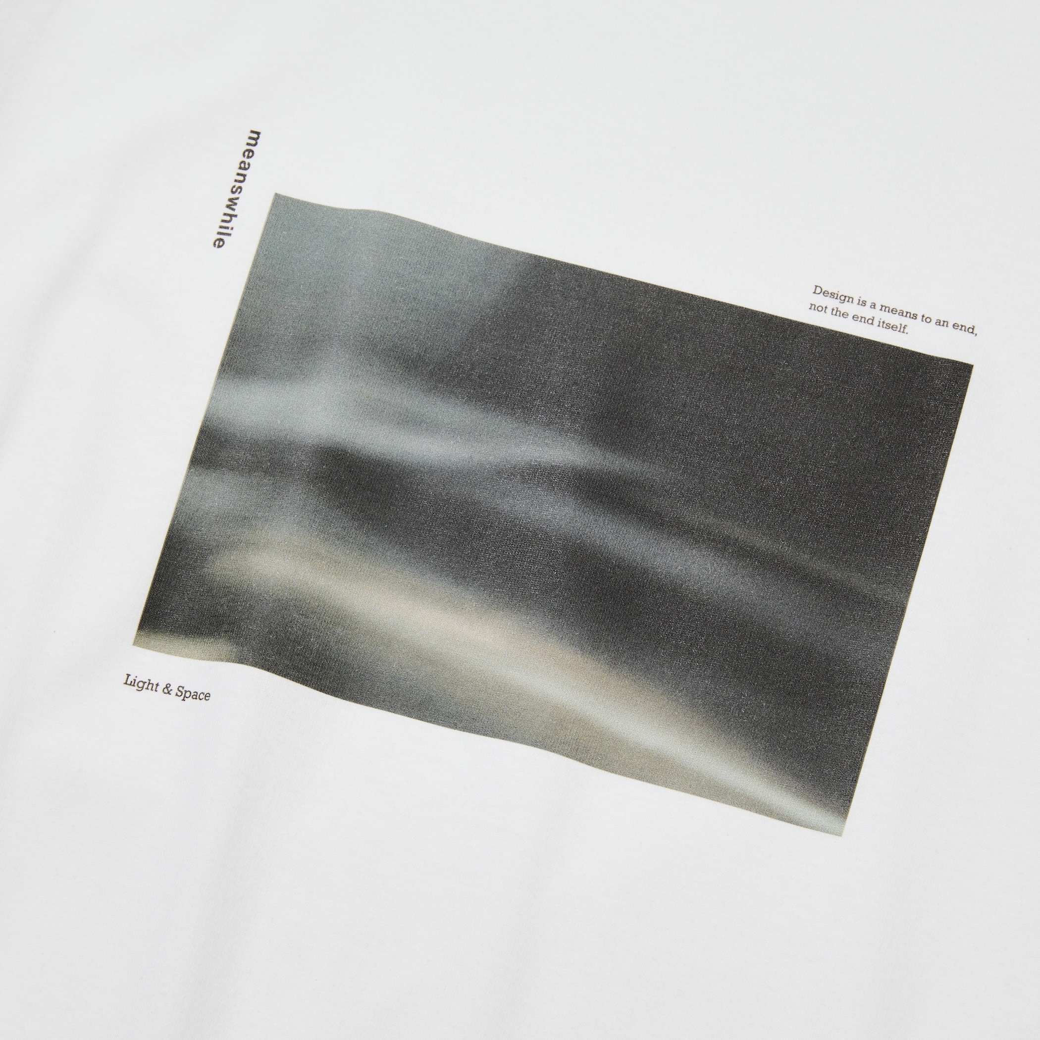 Abstract Photograph L/S Tee/Off White