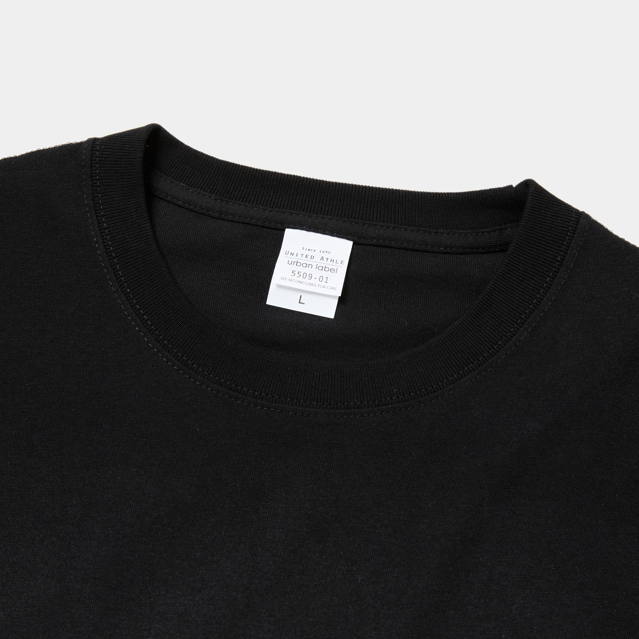 Abstract Photograph L/S Tee/Off Black