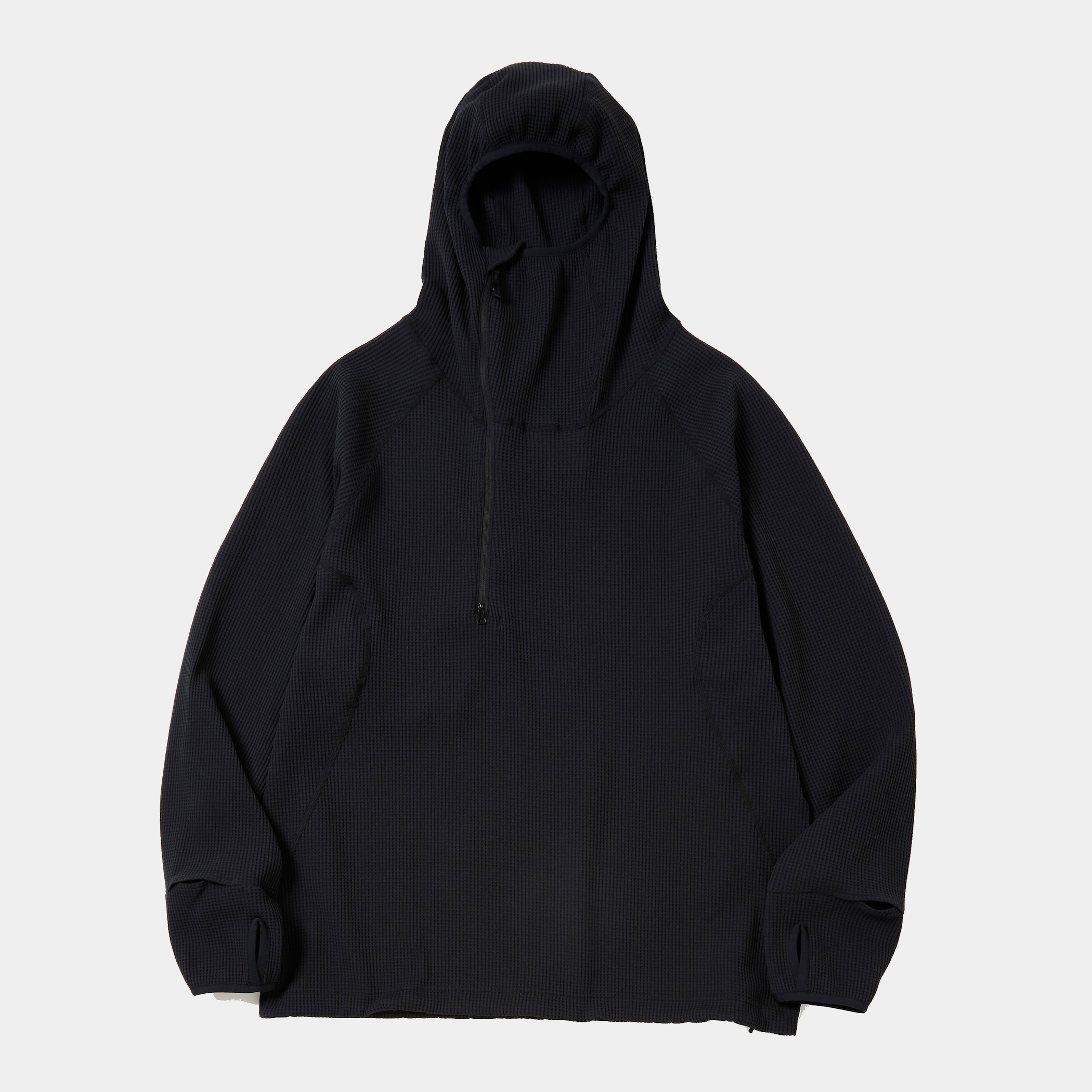 SOLOTEX Balaclava Hoodie/Off Black