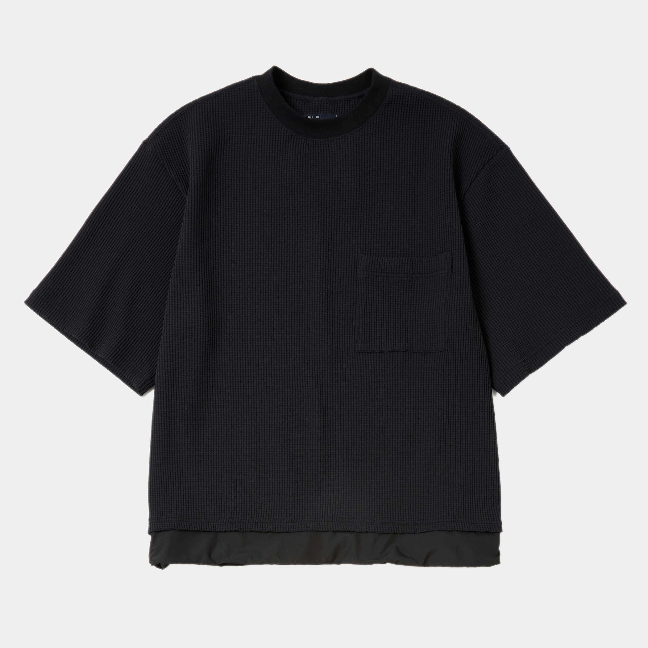 SOLOTEX Waffle S/S Tee/Off Black