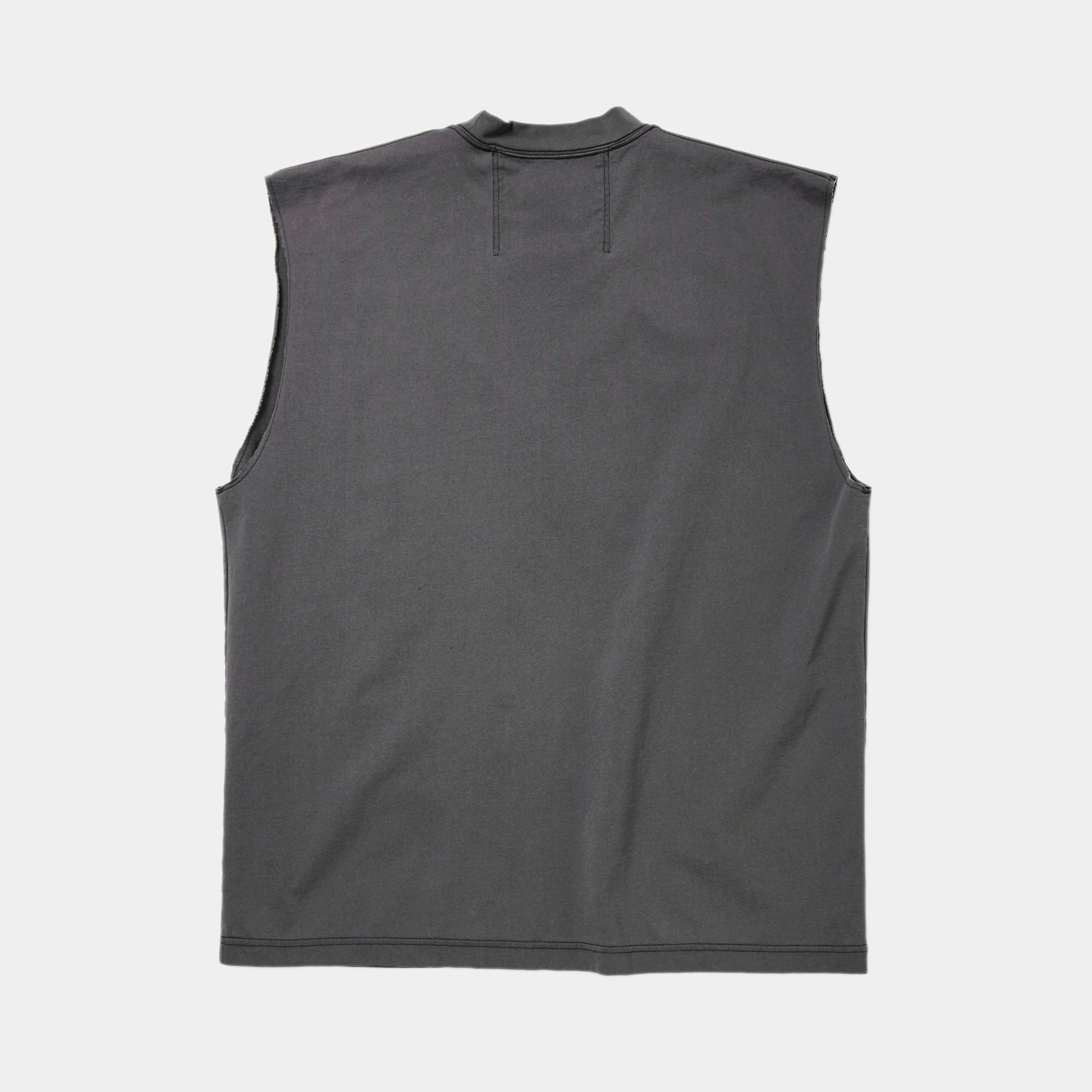 Frosted Sleeve Less Tee/Fade Black