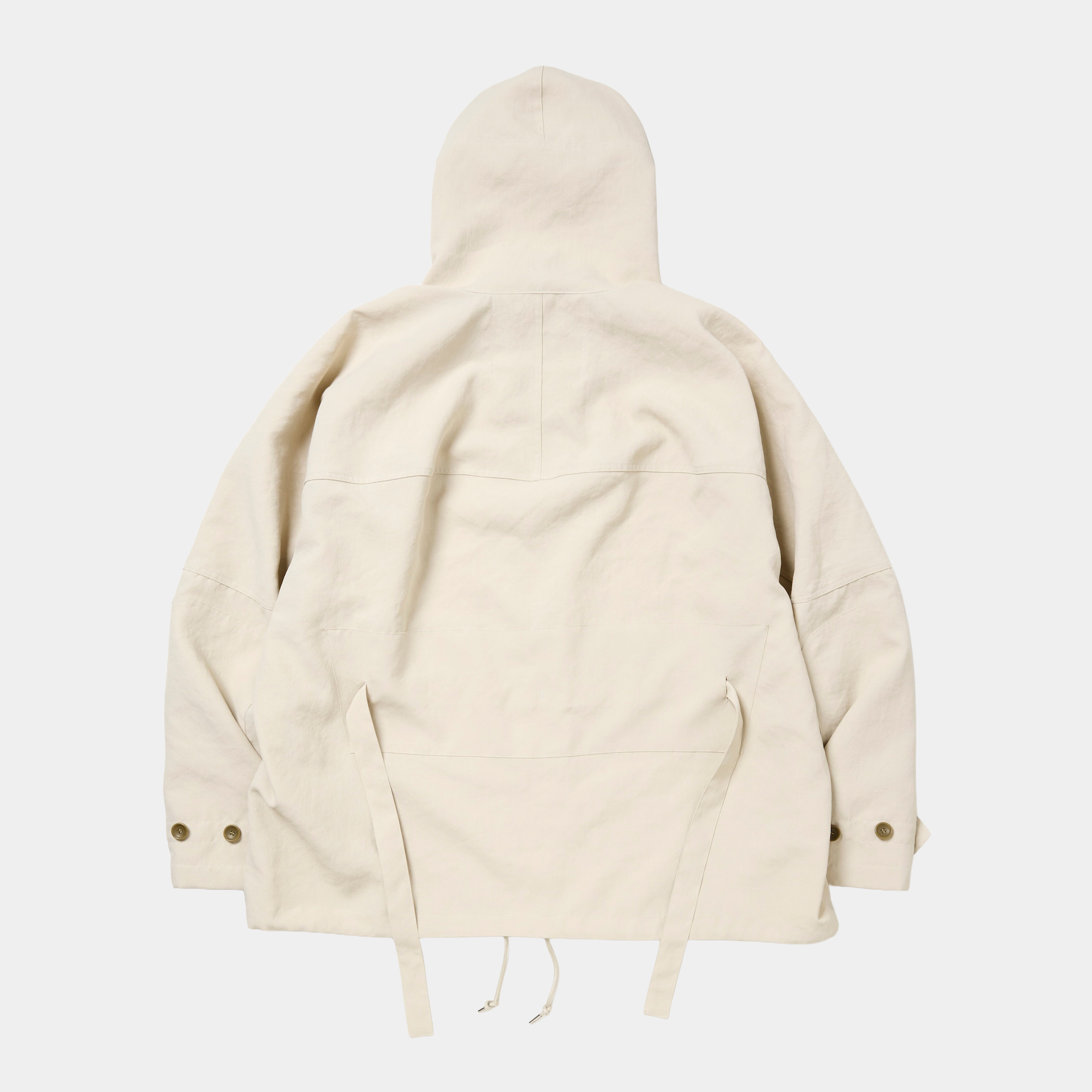 Desert Cloth Neutral Hooded Blouson/Ecru