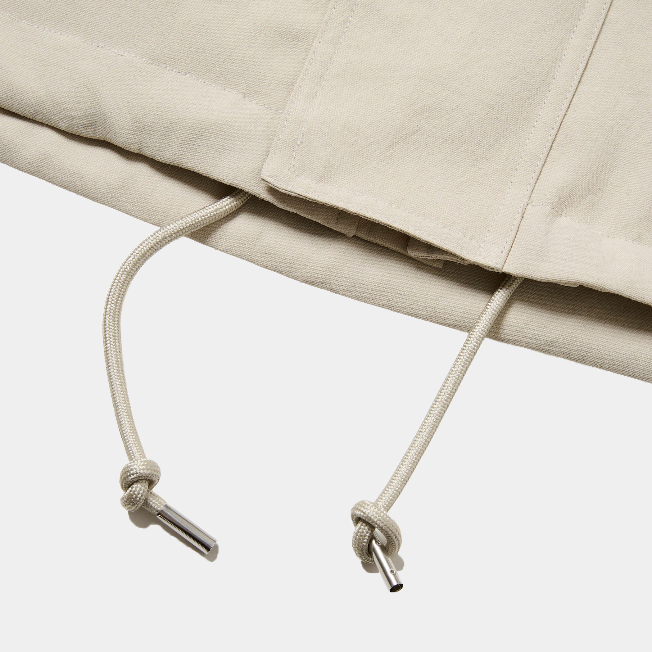 Desert Cloth Neutral Hooded Blouson/Ecru