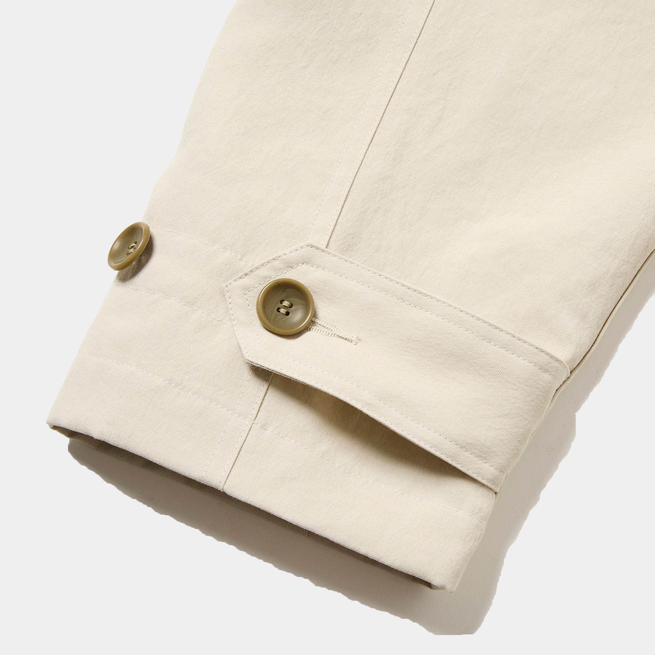 Desert Cloth Neutral Hooded Blouson/Ecru
