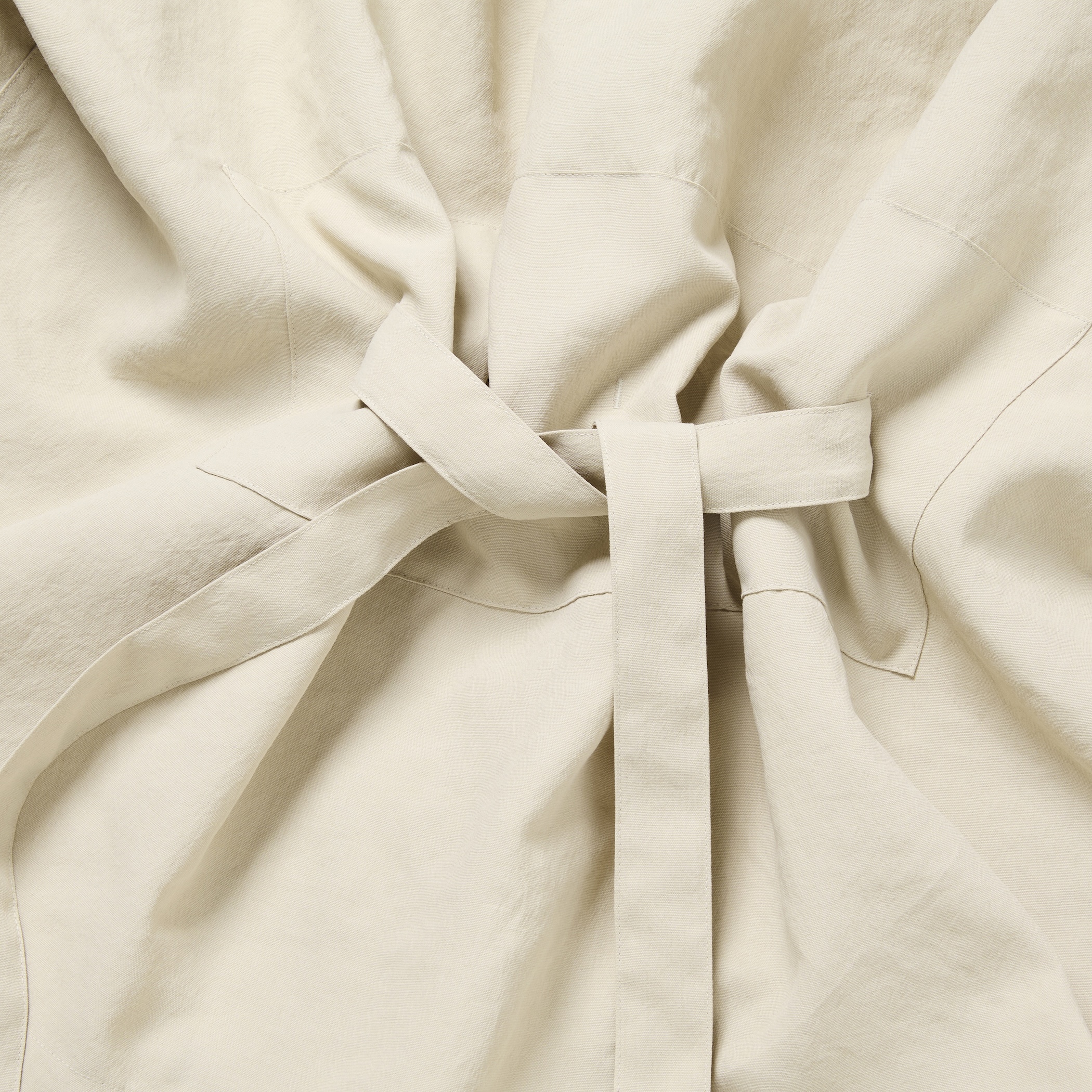 Desert Cloth Neutral Hooded Blouson/Ecru