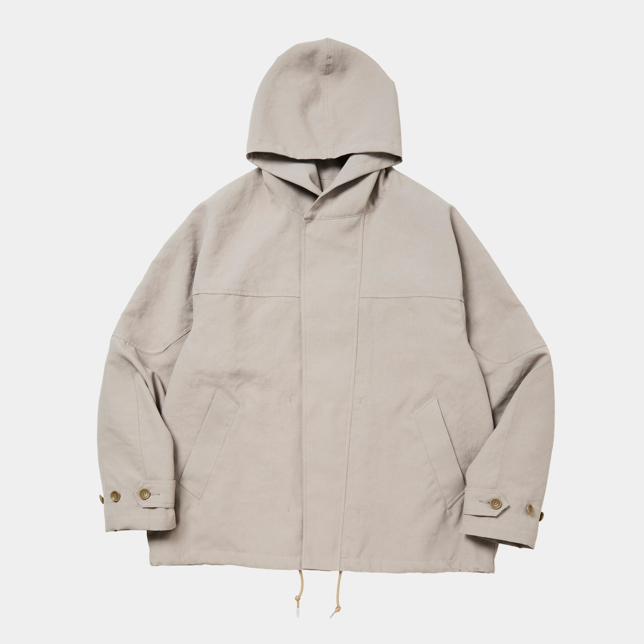 Desert Cloth Neutral Hooded Blouson/Taupe