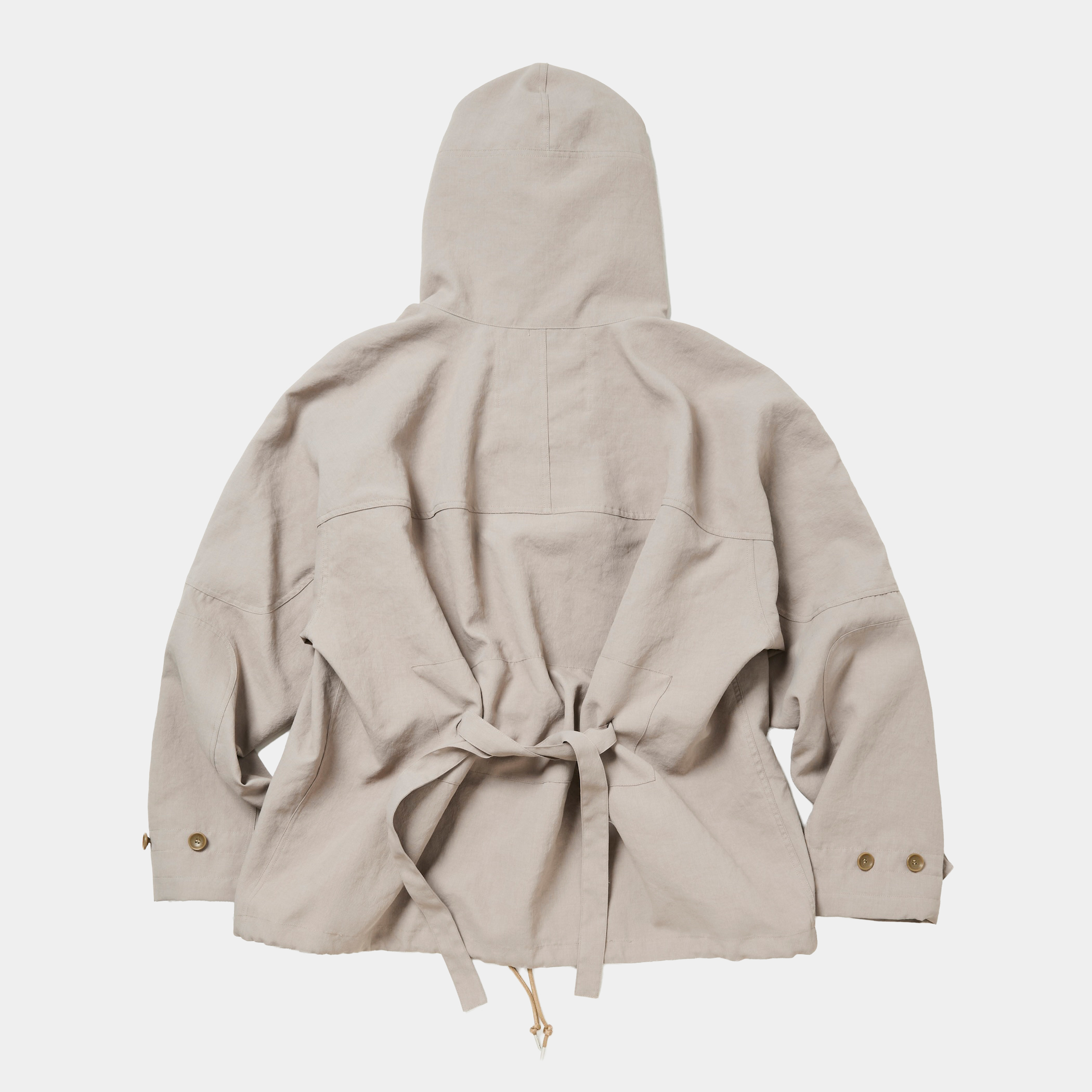 Desert Cloth Neutral Hooded Blouson/Taupe