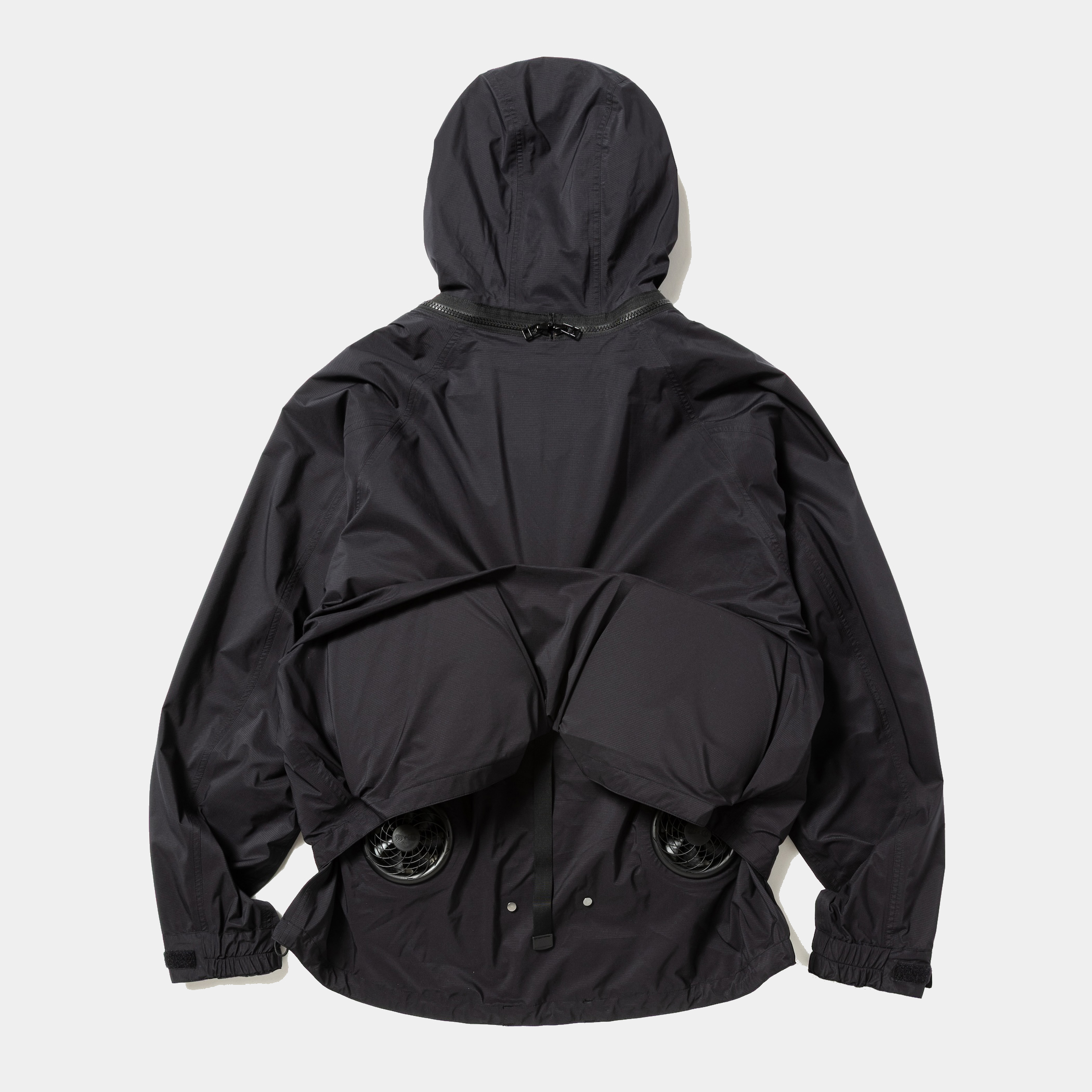 Air Circulation System Rain Jacket / Light/Off Black