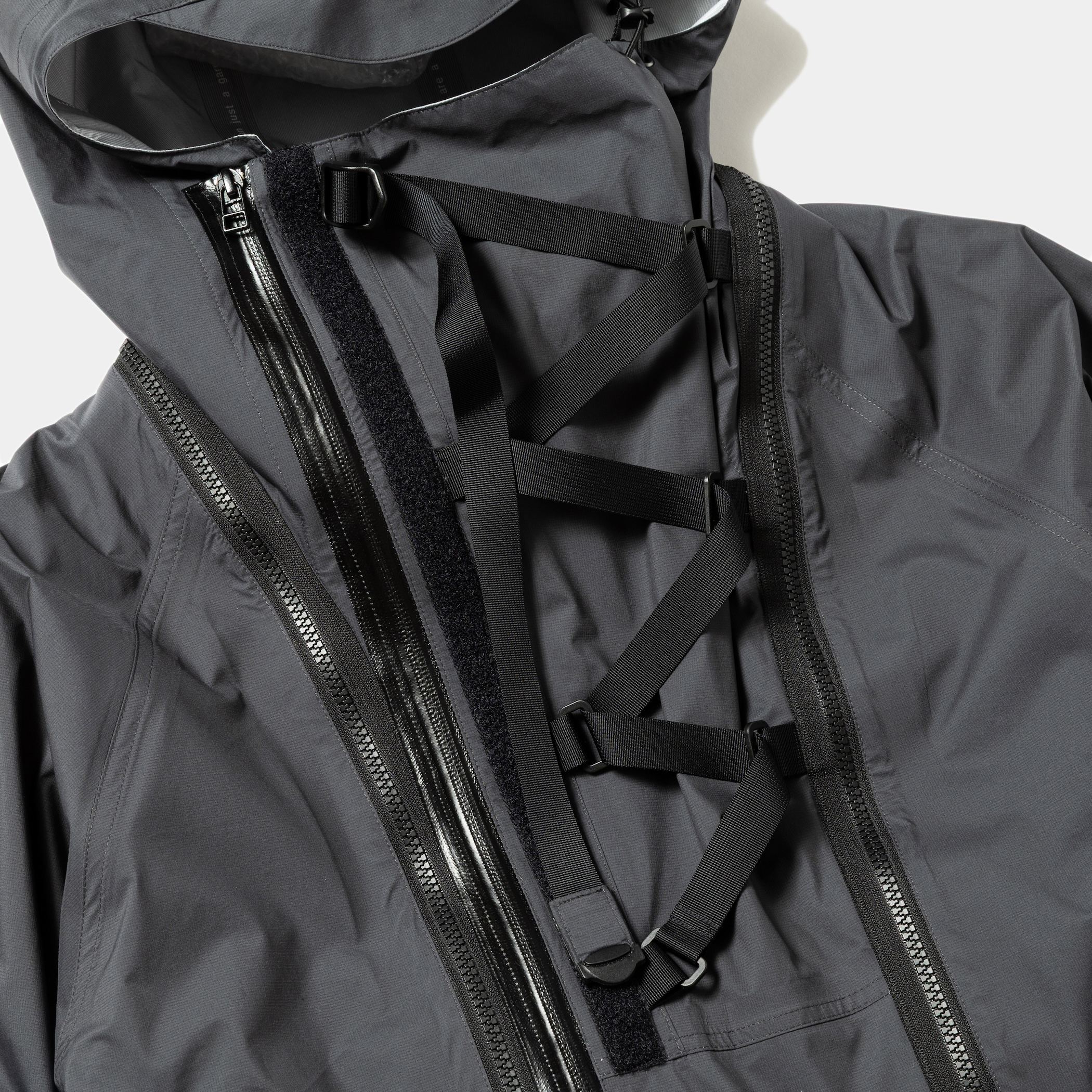Air Circulation System Rain Jacket / Light/Charcoal
