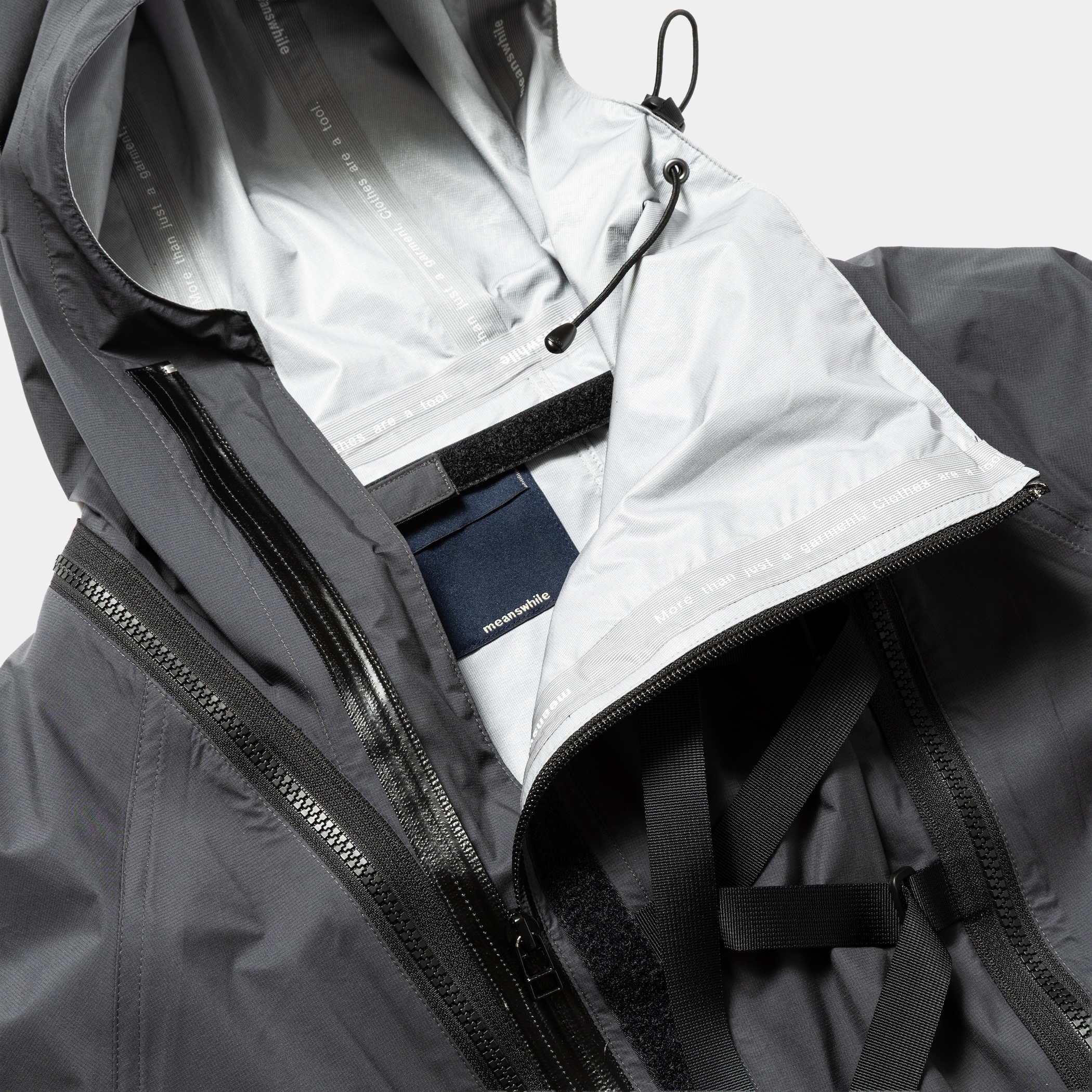Air Circulation System Rain Jacket / Light/Charcoal