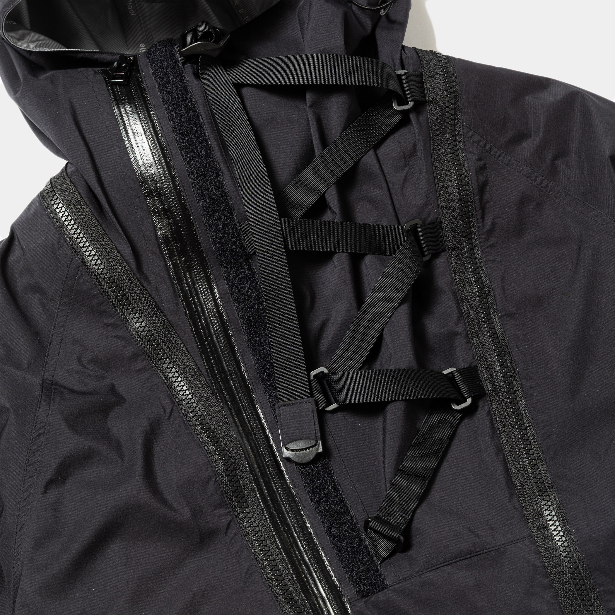 Air Circulation System Rain Jacket / Light/Off Black