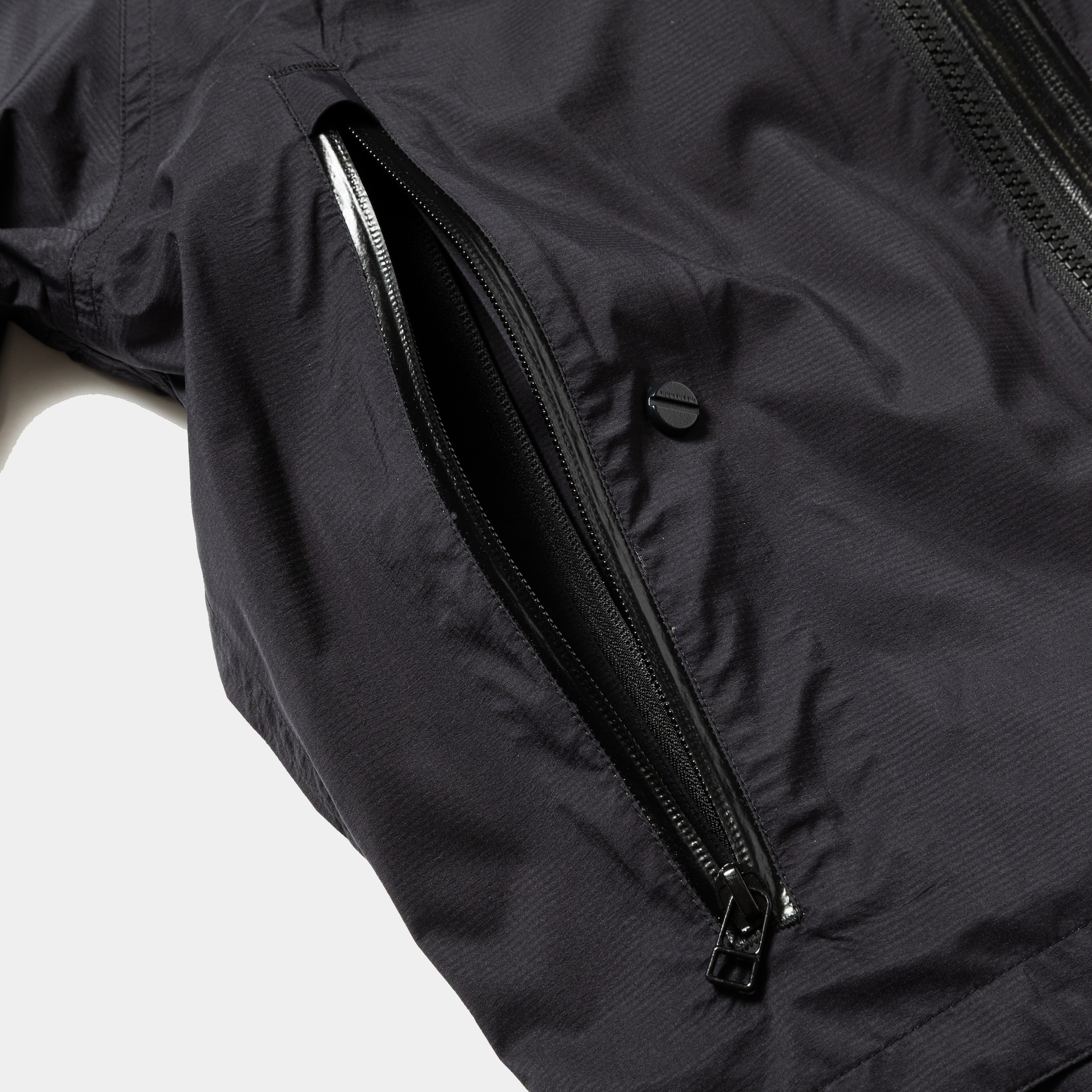 Air Circulation System Rain Jacket / Light/Off Black