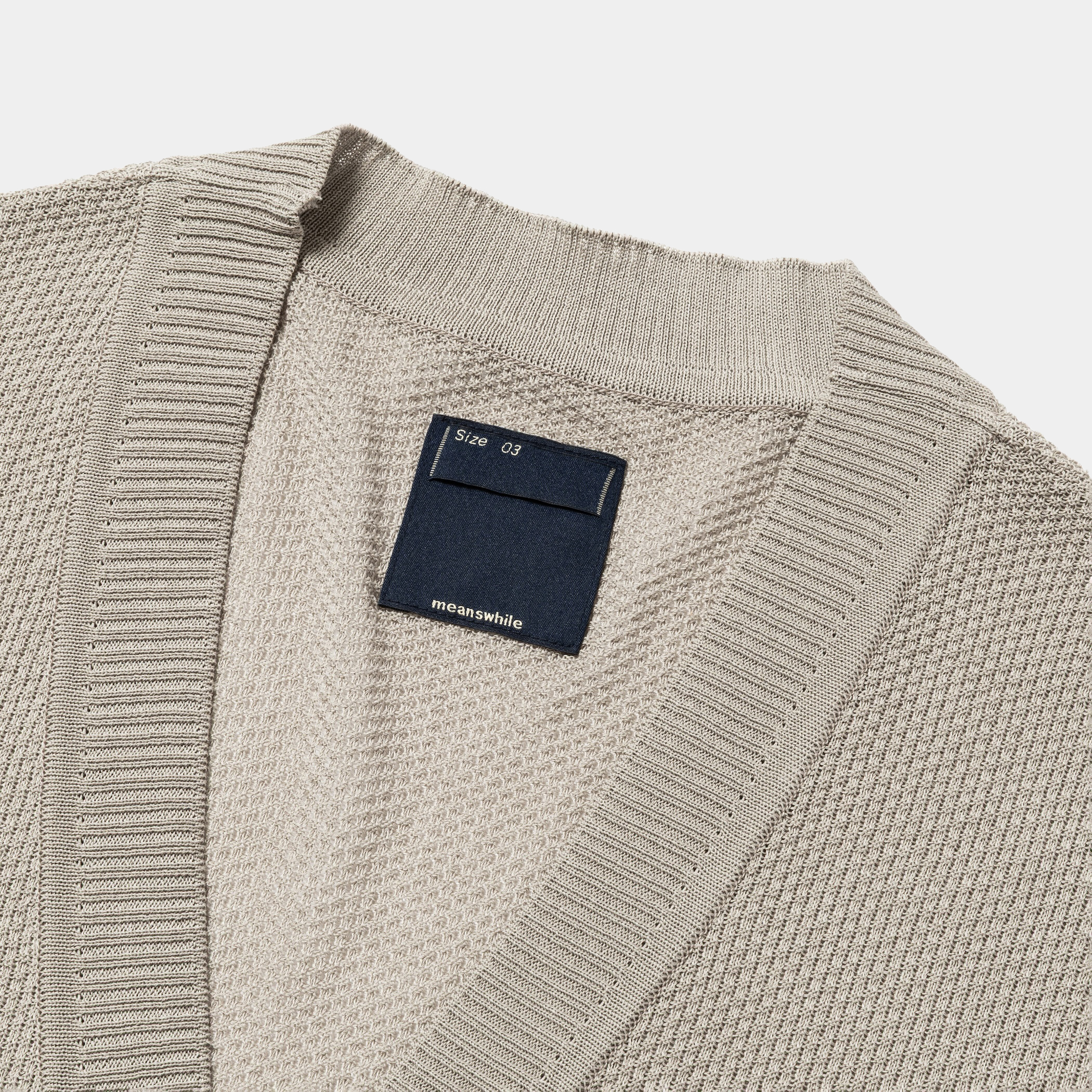 Dappled sunlight Double Knit Cardigan/Grey