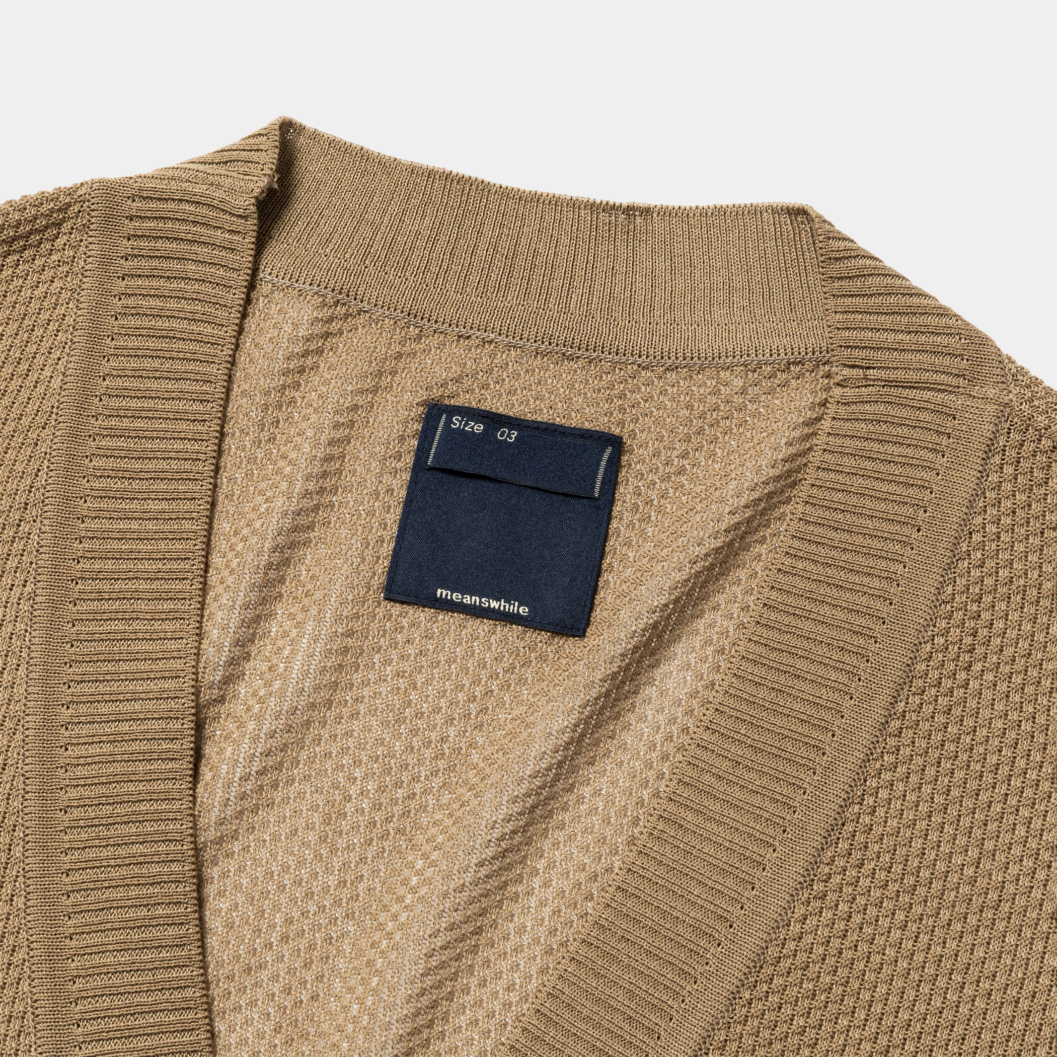 Dappled sunlight Double Knit Cardigan/Greige