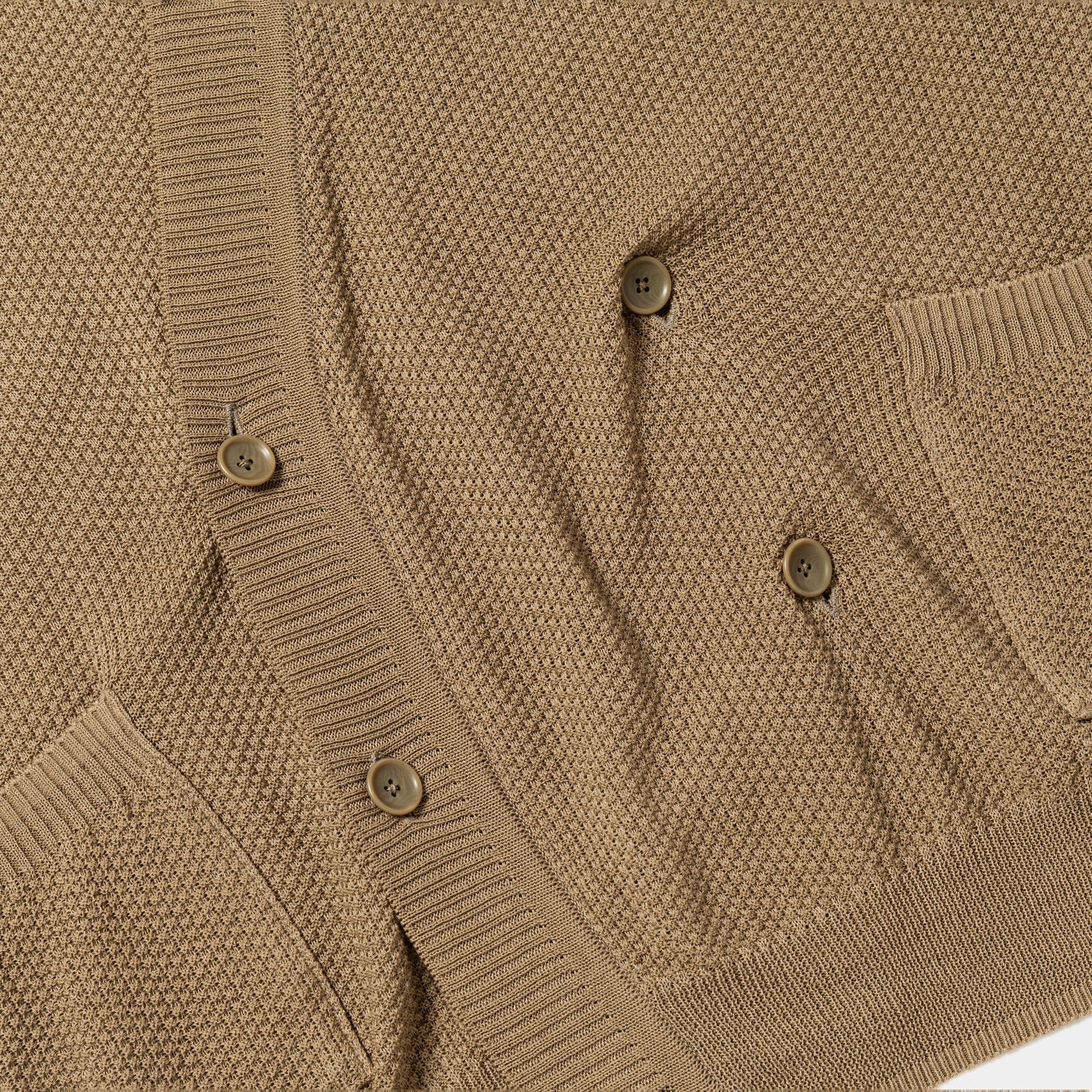 Dappled sunlight Double Knit Cardigan/Greige