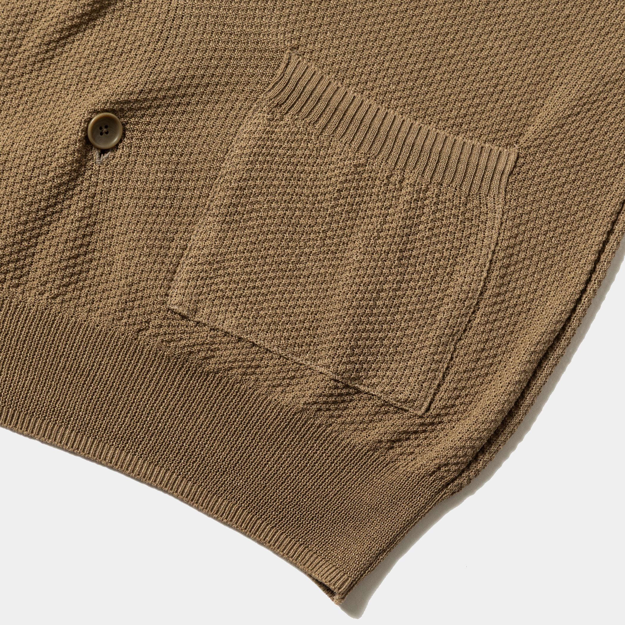 Dappled sunlight Double Knit Cardigan/Greige