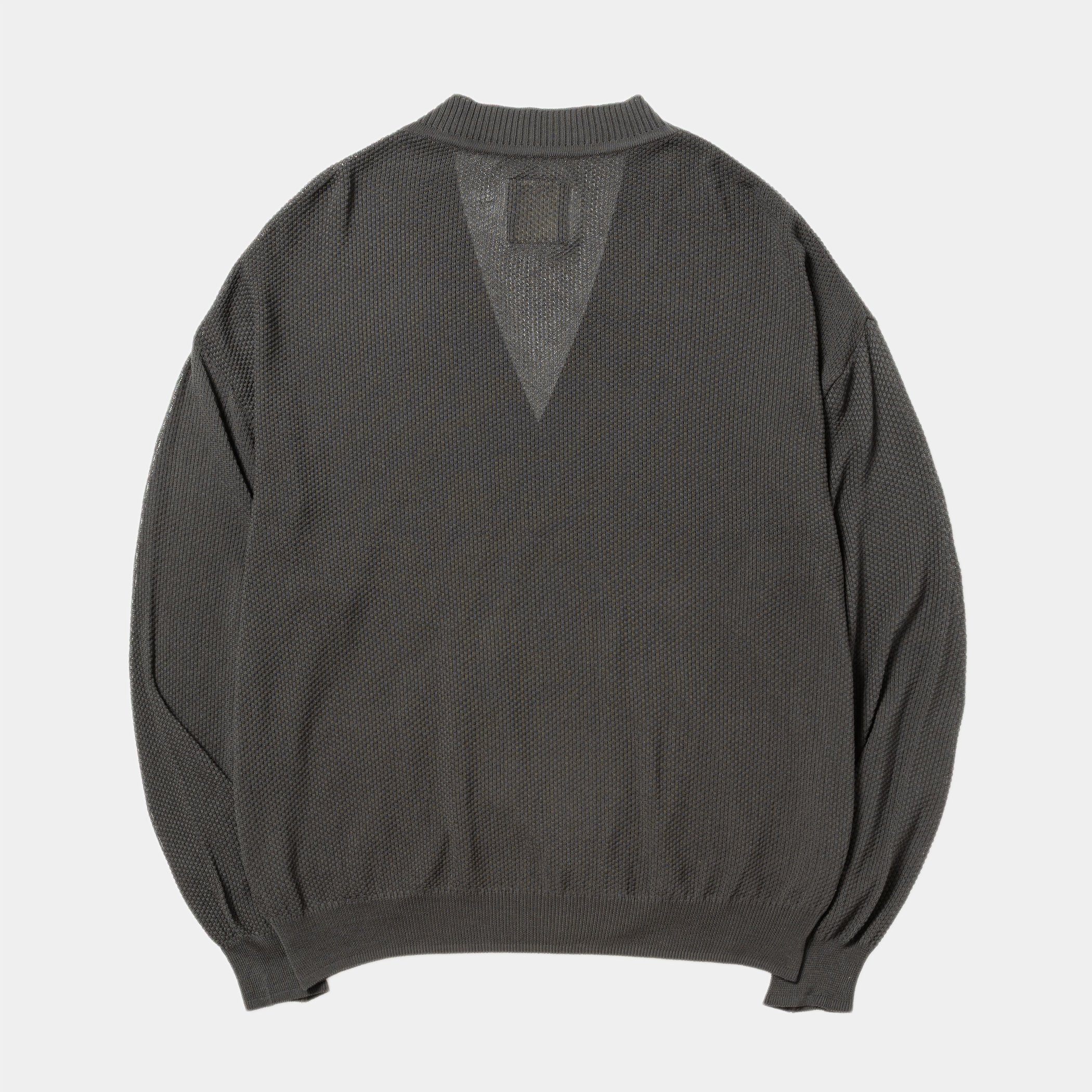 Dappled sunlight Double Knit Cardigan/Charocoal