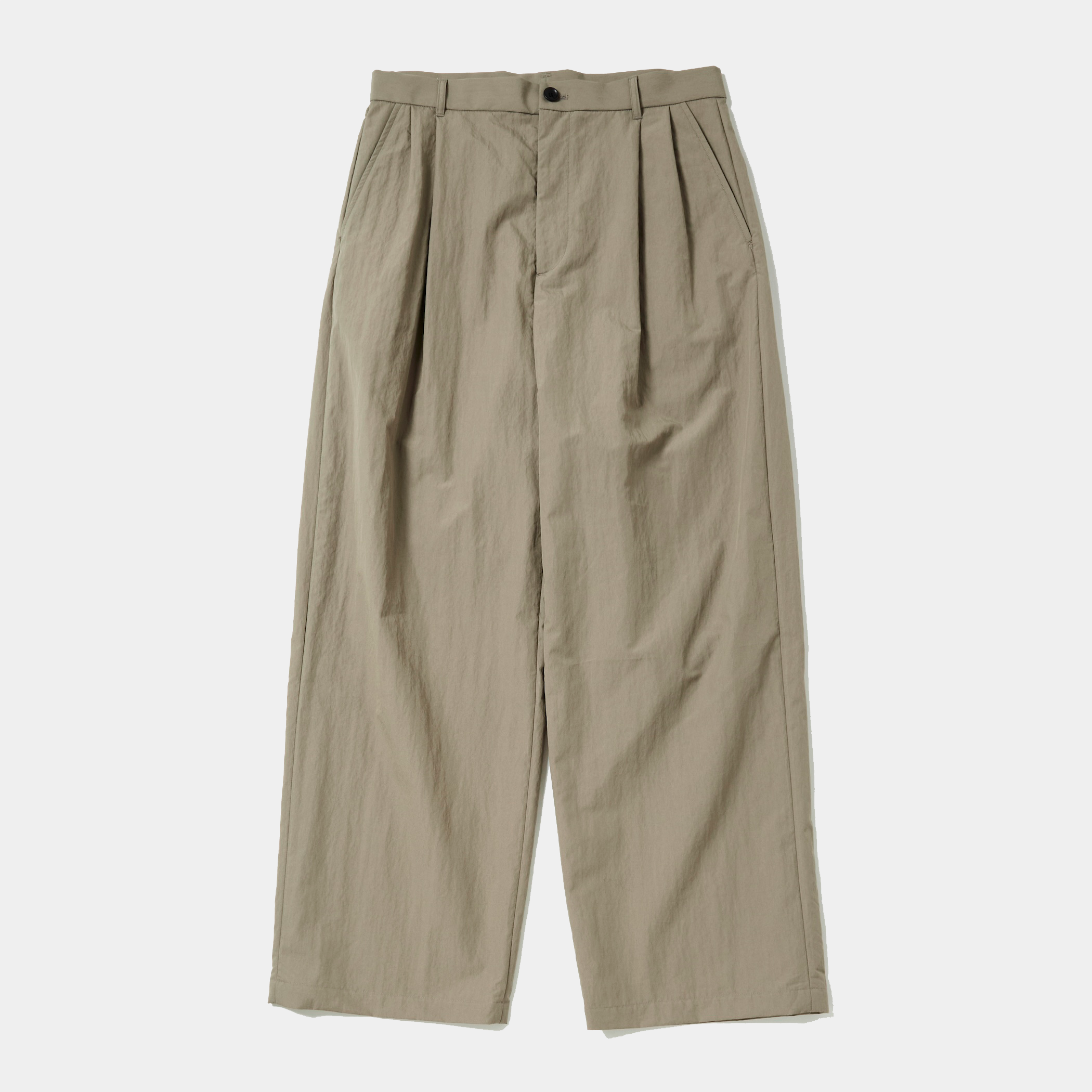 Ambient C/N High-waist Slacks/Khaki