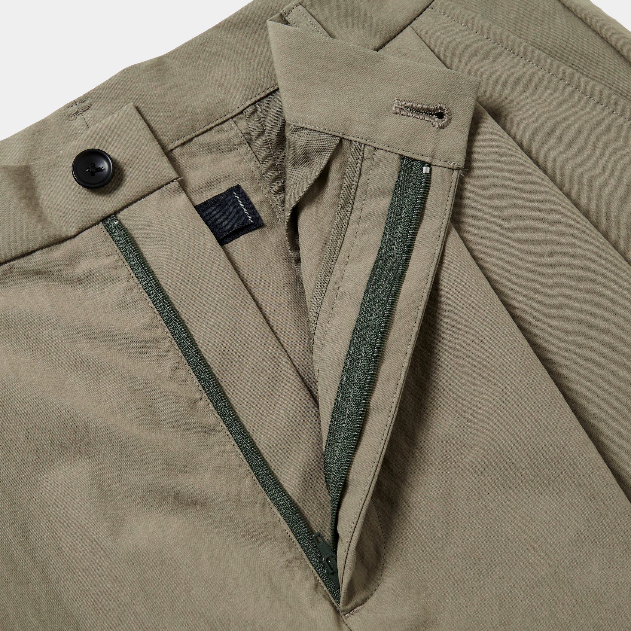 Ambient C/N High-waist Slacks/Khaki