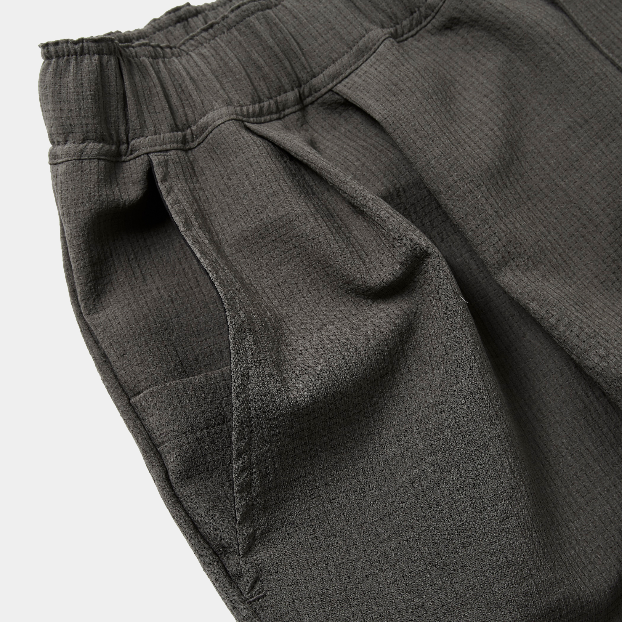 Breathable Linen Easy Pants/Grey