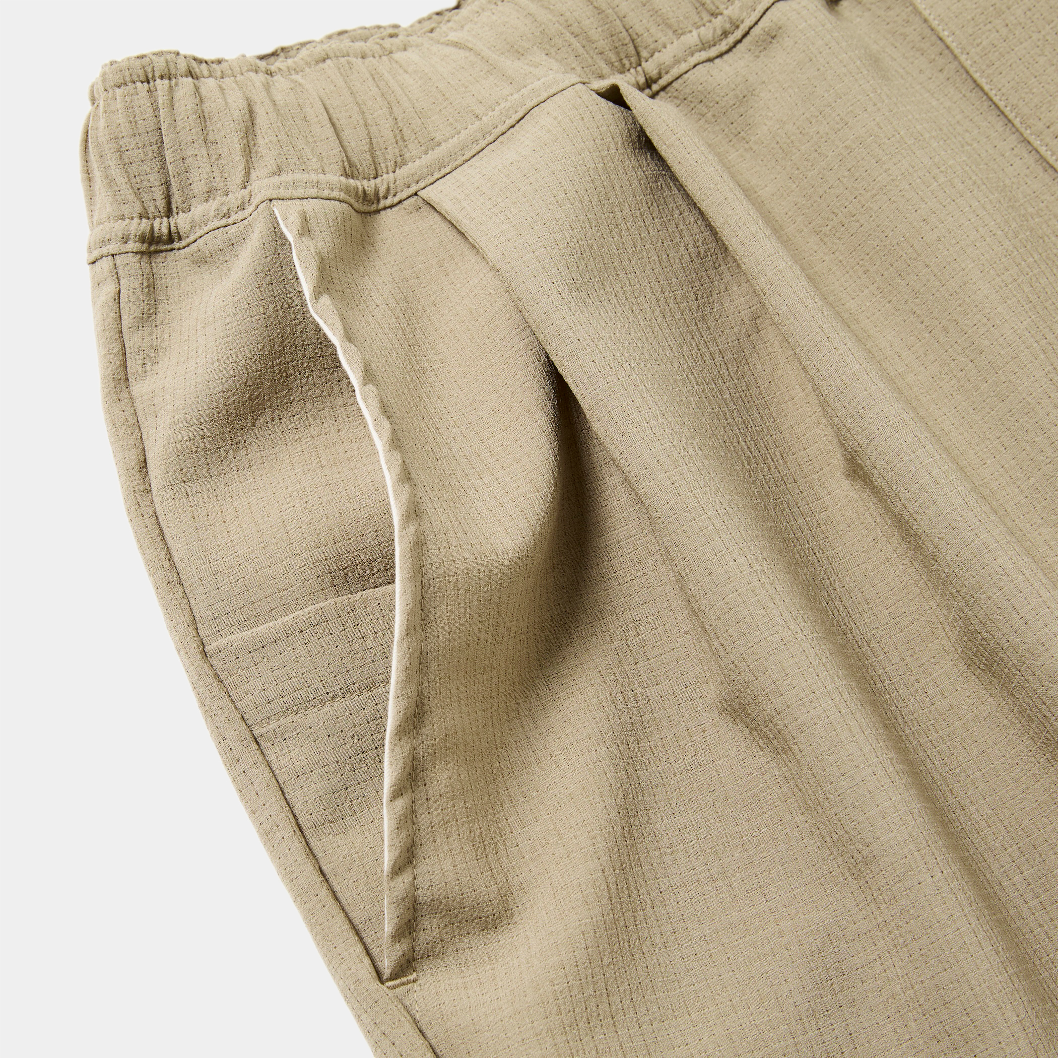 Breathable Linen Easy Pants/Beige