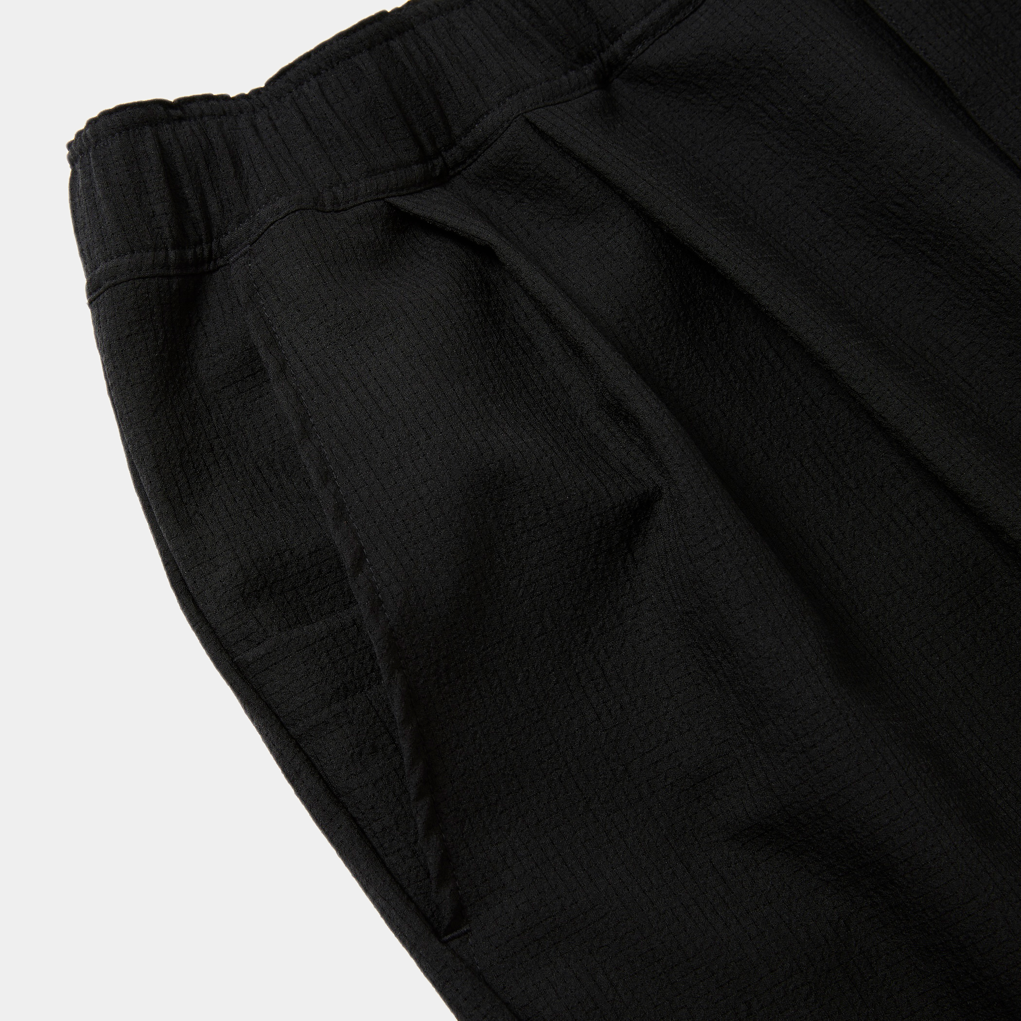 Breathable Linen Easy Pants/Off Black