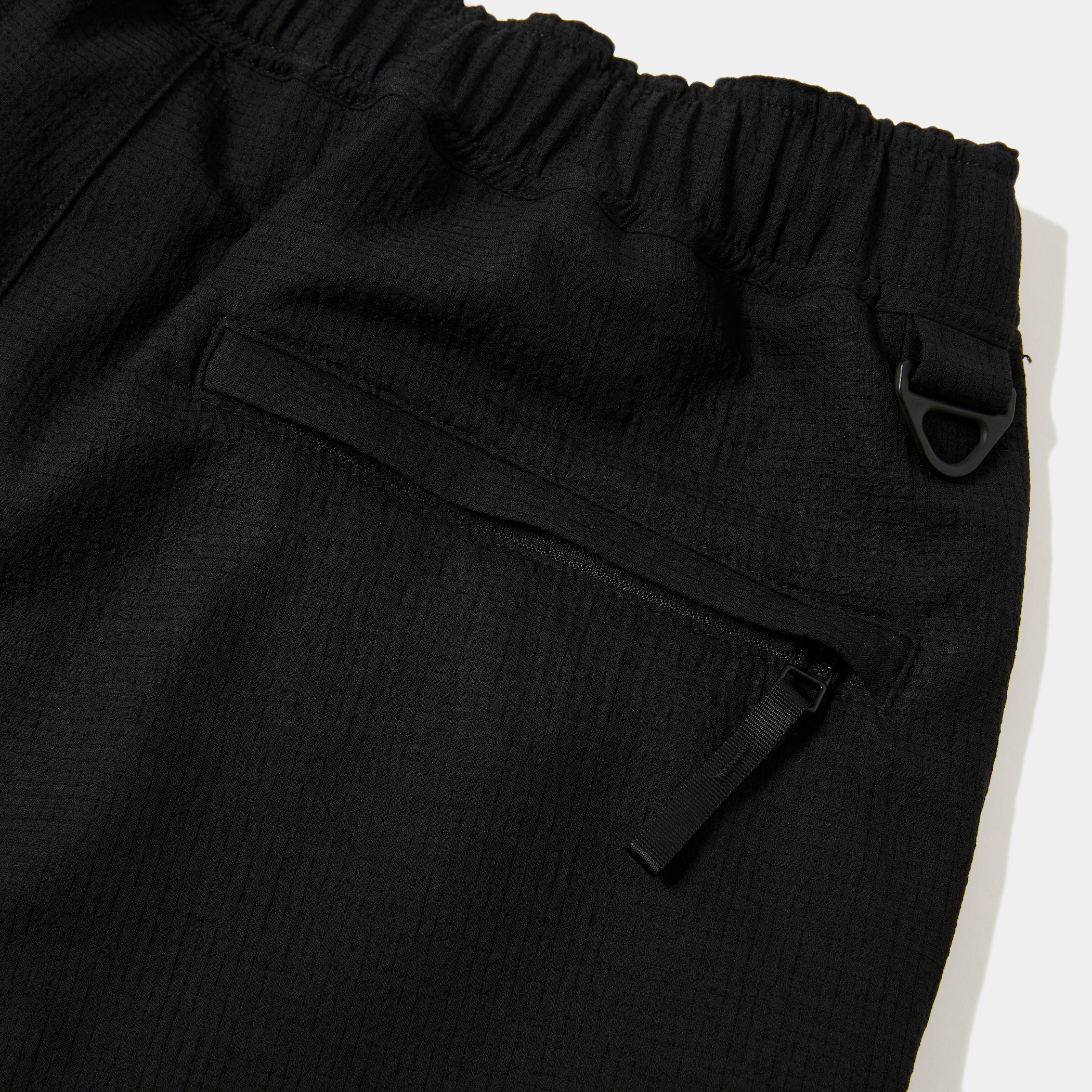 Breathable Linen Easy Pants/Off Black