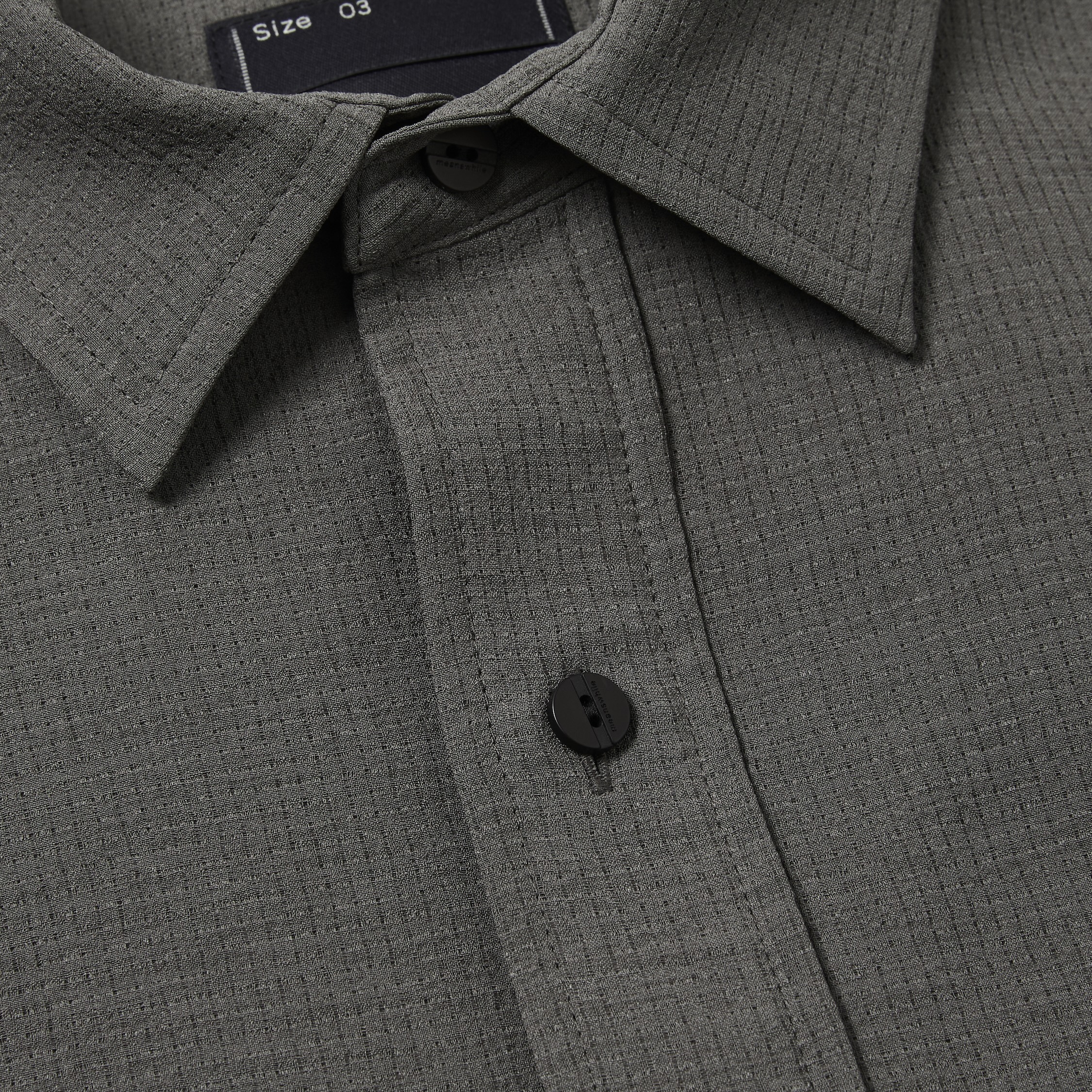 Breathable Linen Luggage L/S SH/Grey